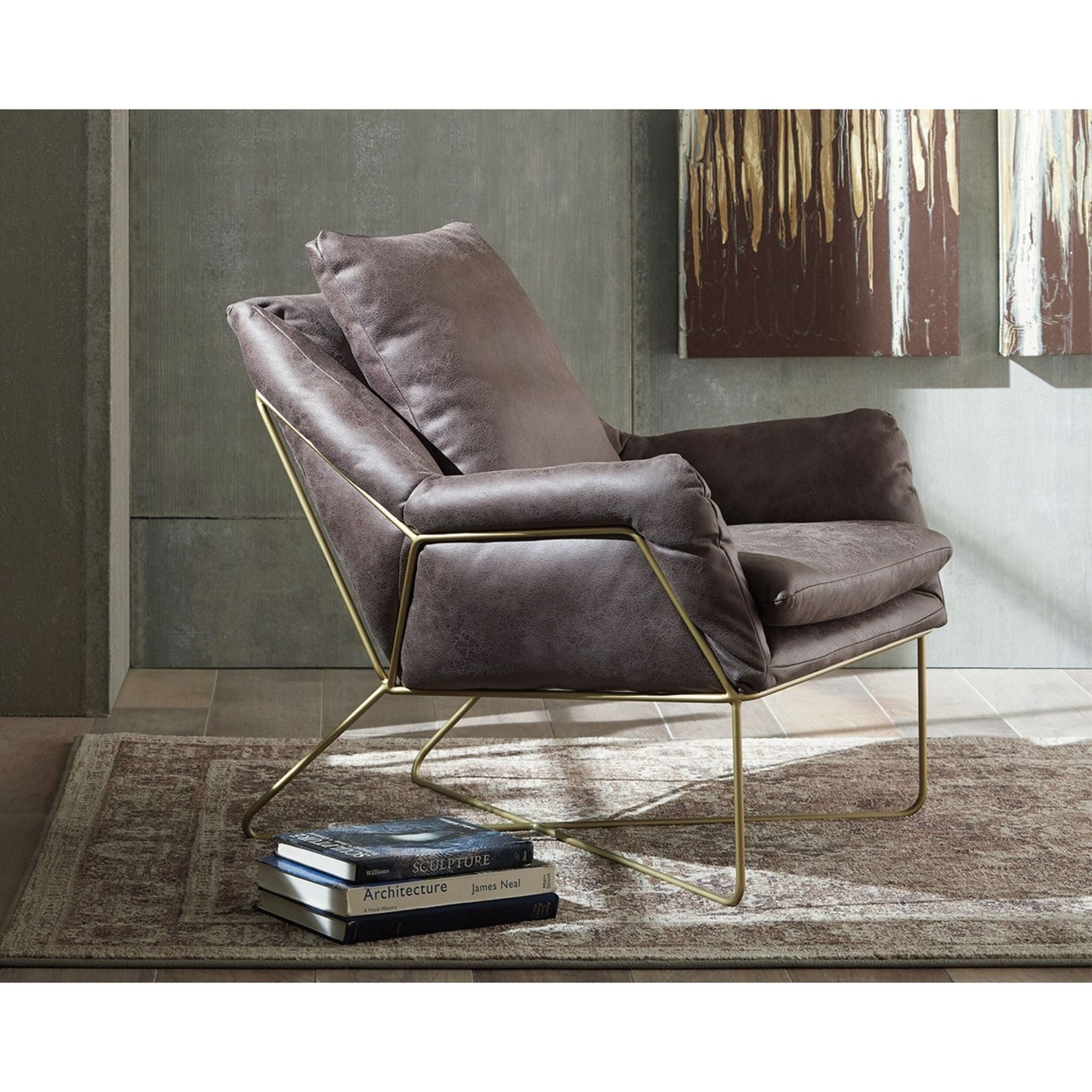 Fauteuil d'appoint Crosshaven - Gris foncé