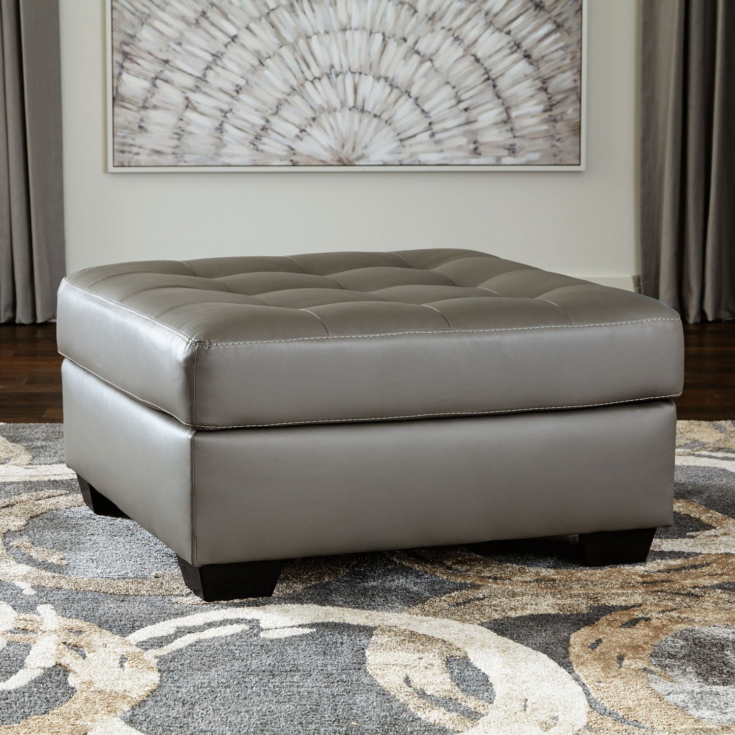 Pouf d'appoint surdimensionné Donlen - Gris