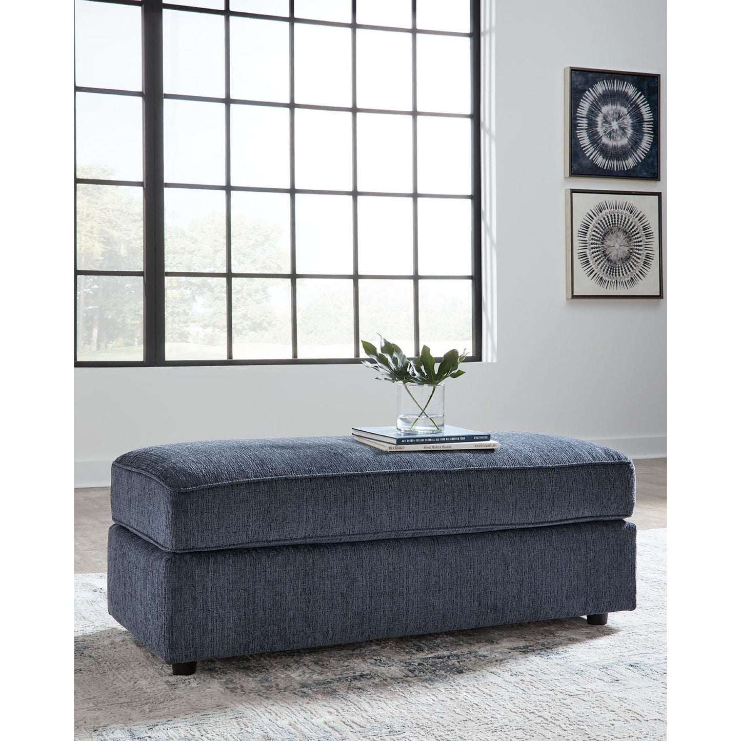 Pouf d'appoint surdimensionné Albar Place - Cobalt