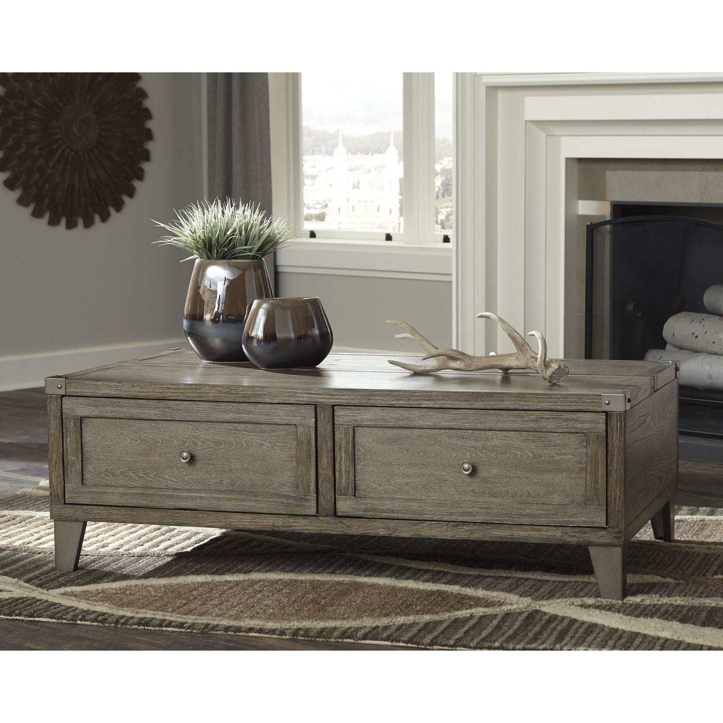Table basse Chazney - Brun rustique
