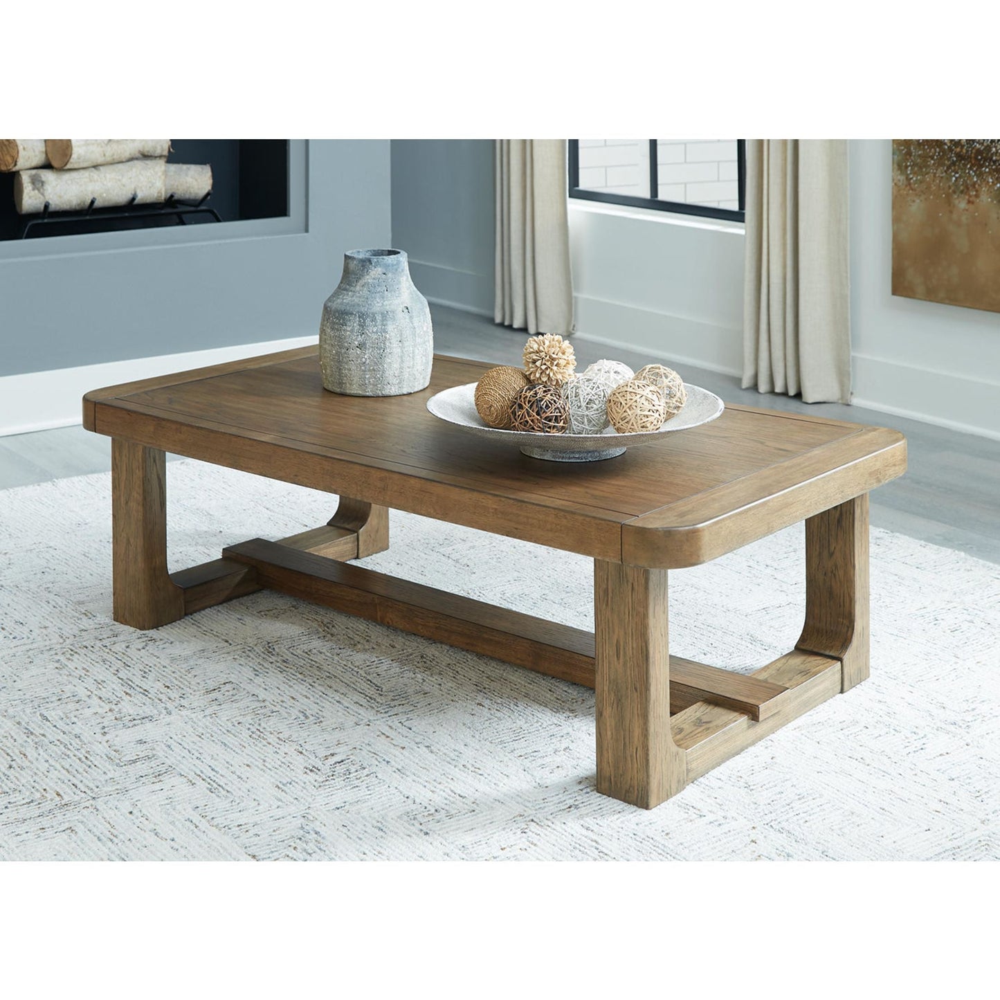 Table basse Cabalynn - Marron clair