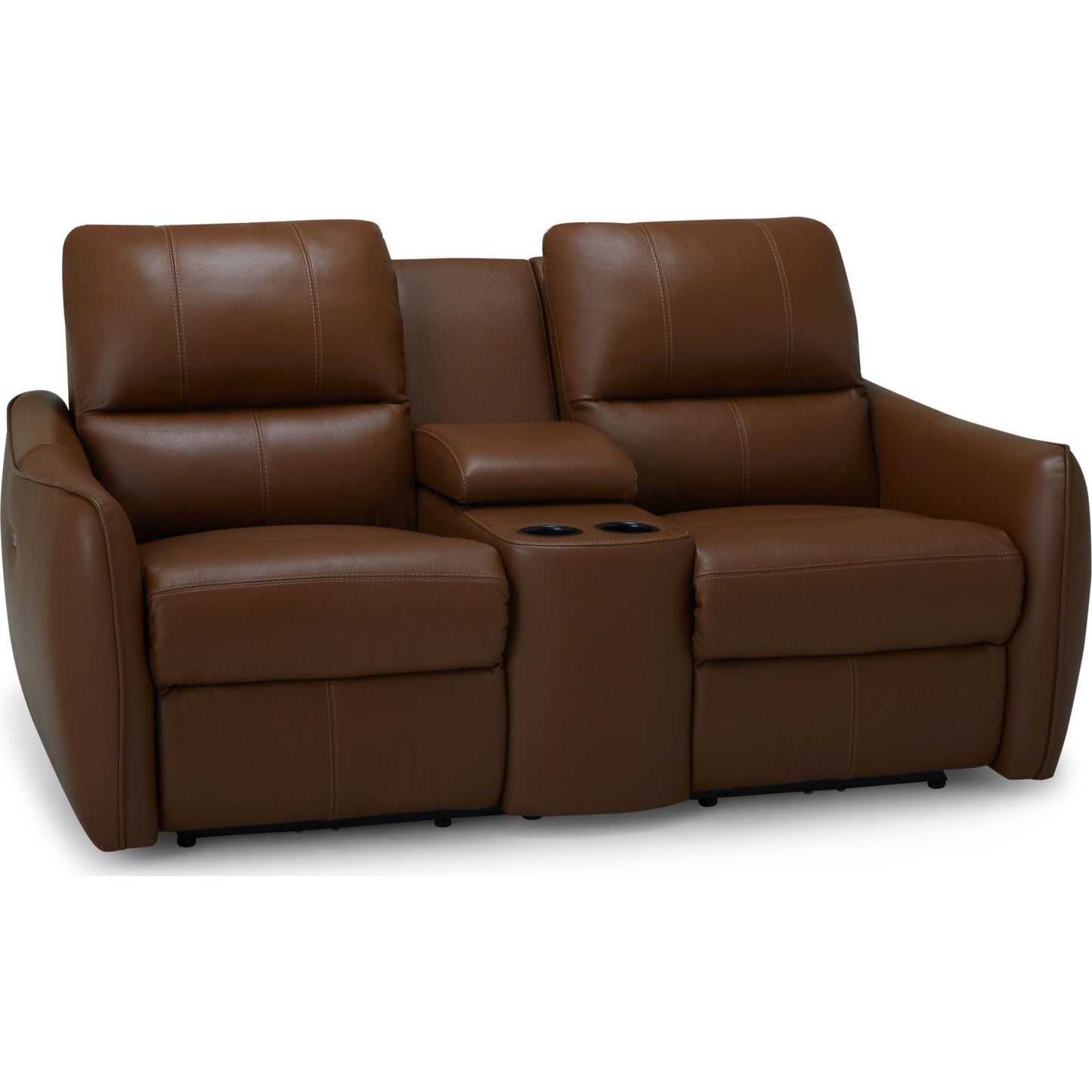 Causeuse inclinable électrique Arlo avec console - Valencia Biscotti