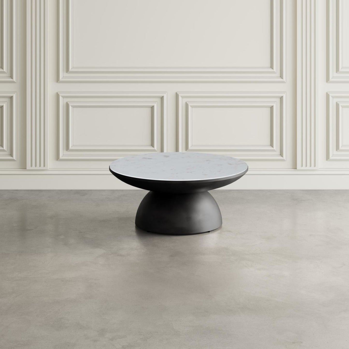 Table basse Circularity - Blanc et bronze