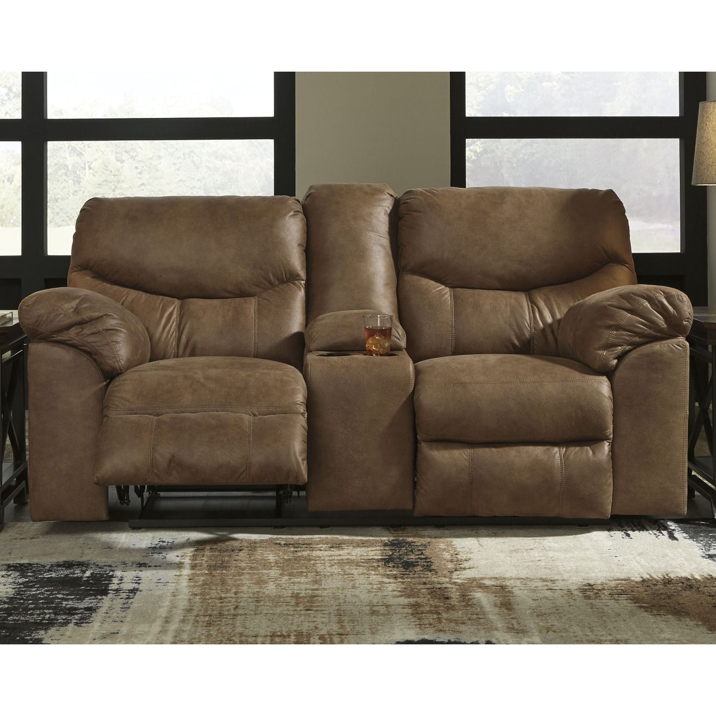Causeuse inclinable Boxberg avec console - Écorce