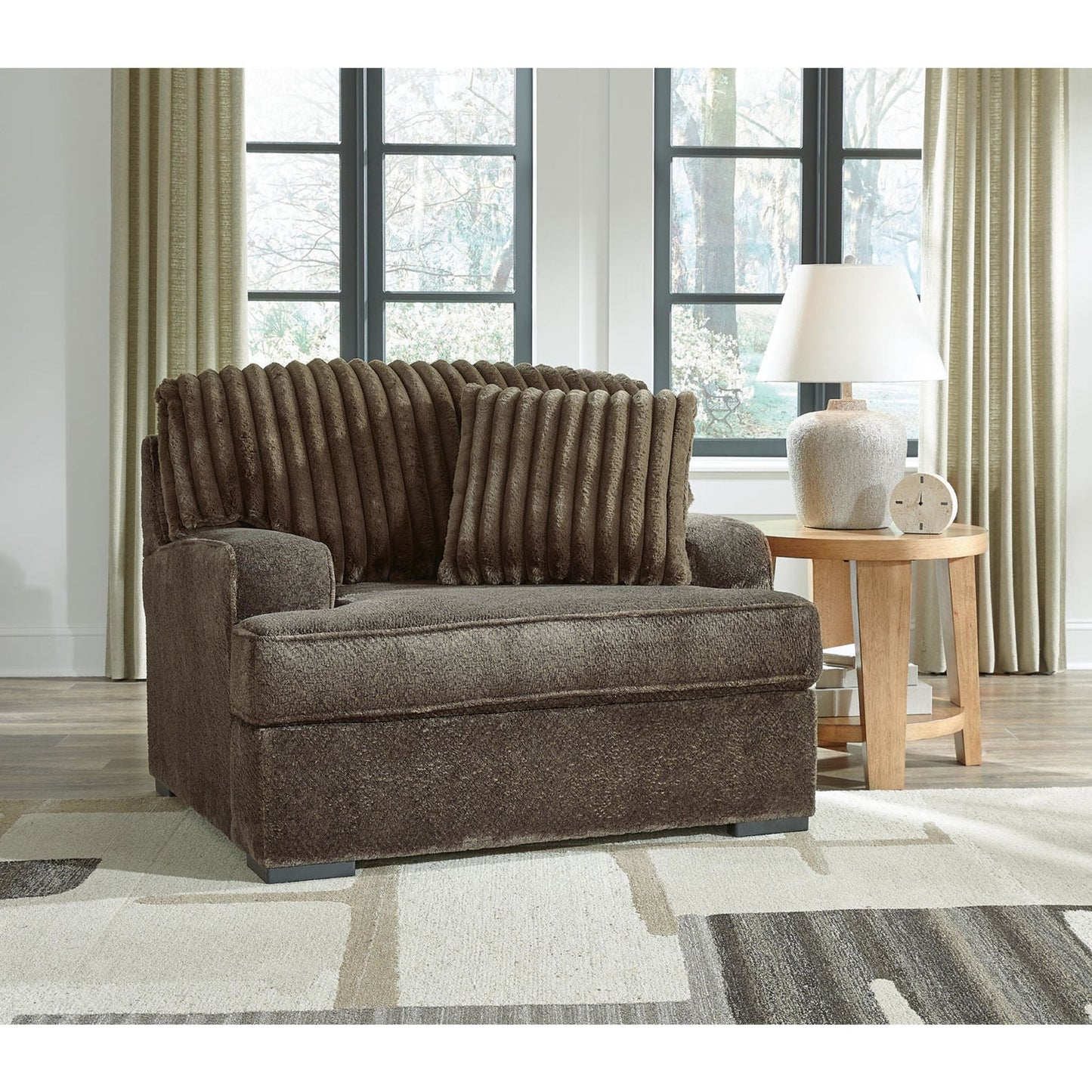 Chaise surdimensionnée Aylesworth - Chocolat