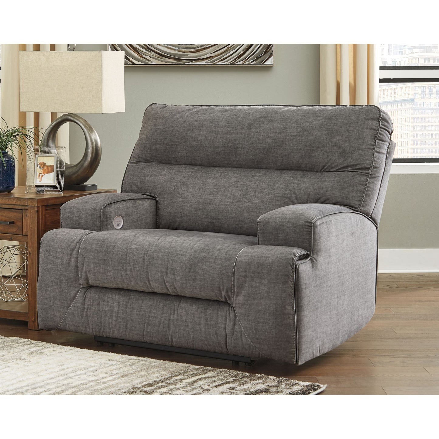 Fauteuil inclinable électrique Coombs à siège large - Anthracite