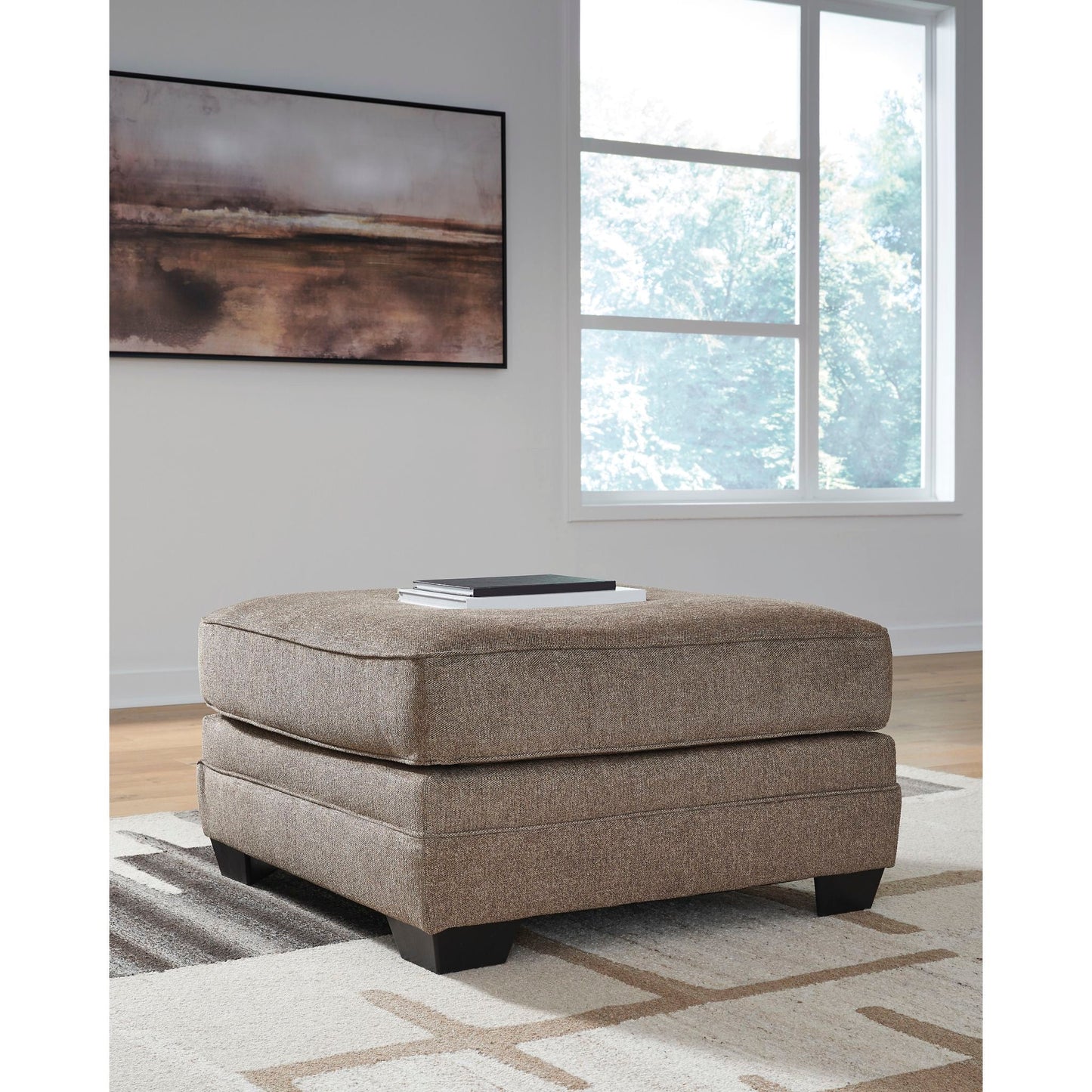 Pouf d'appoint surdimensionné Cannonbrook - Noix de muscade
