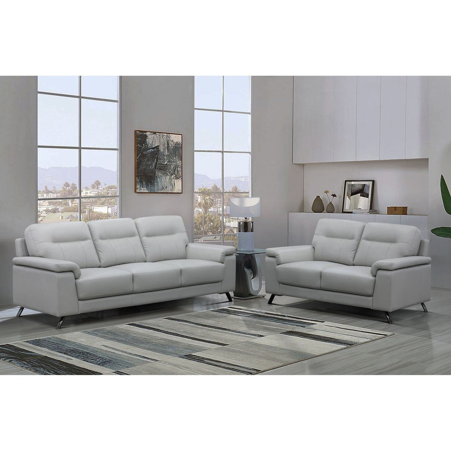 Causeuse Bellmar - Gris argenté