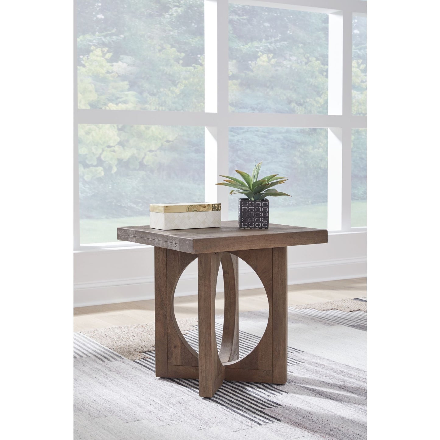 Table d'appoint Abbianna - Marron moyen