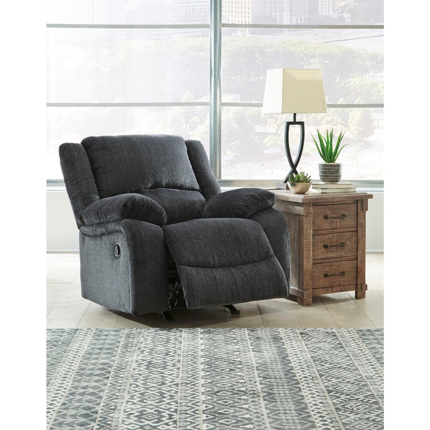 Fauteuil inclinable à bascule Draycoll - Ardoise
