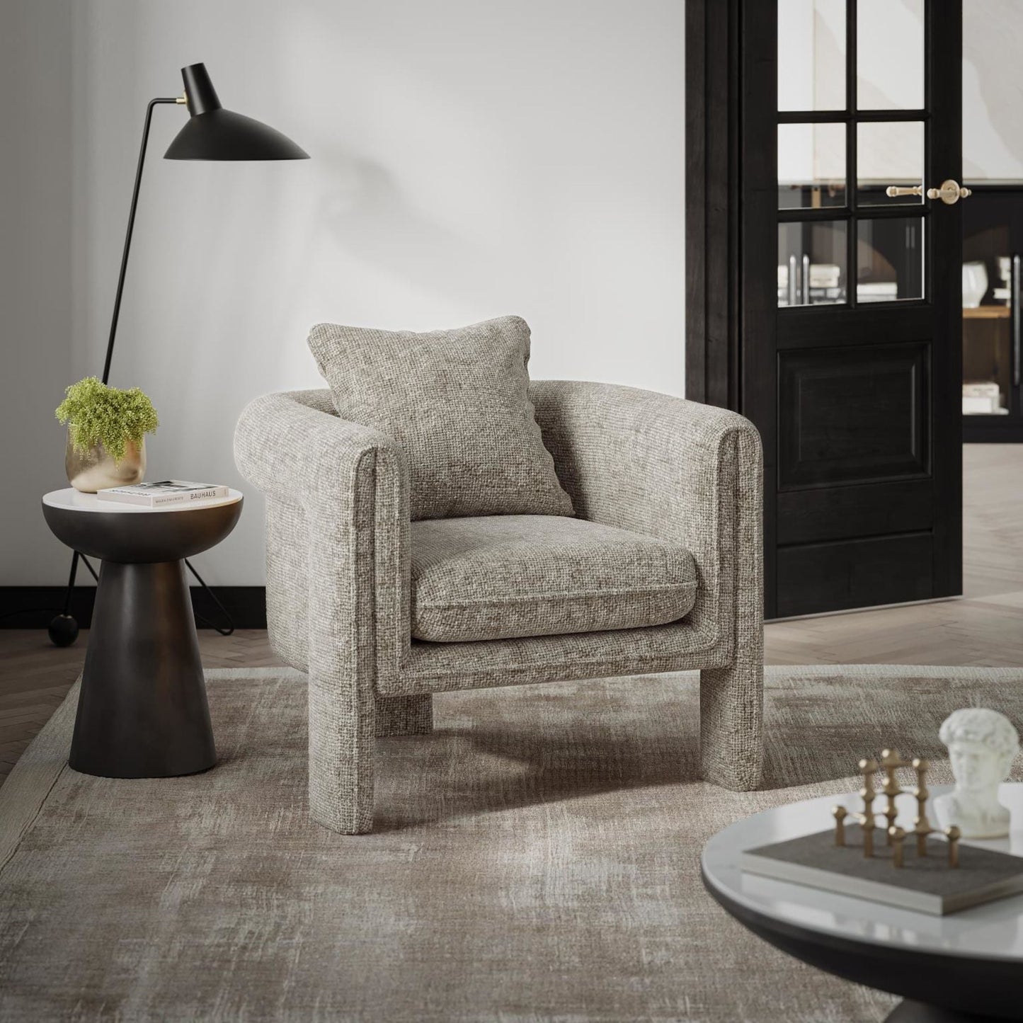 Fauteuil d'appoint Adley - Huître