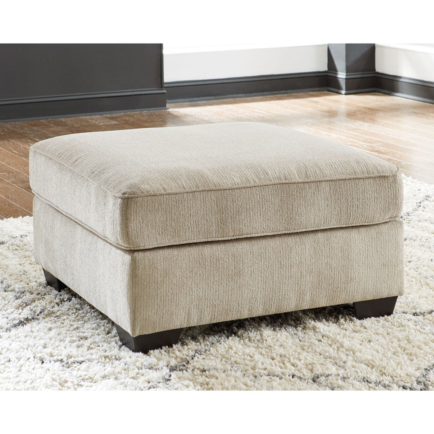 Pouf d'appoint surdimensionné Decelle - Mastic