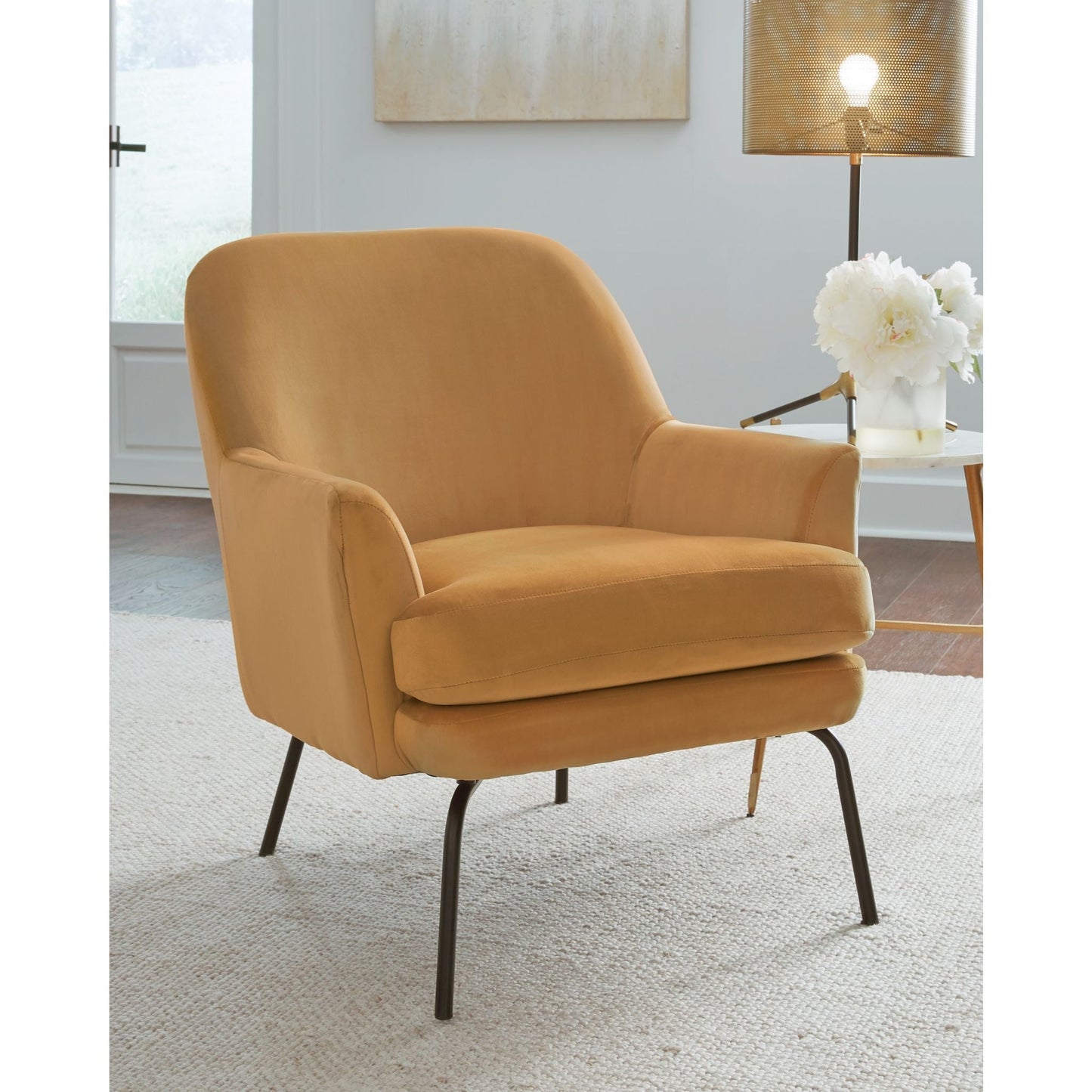 Fauteuil d'appoint Dericka - Doré