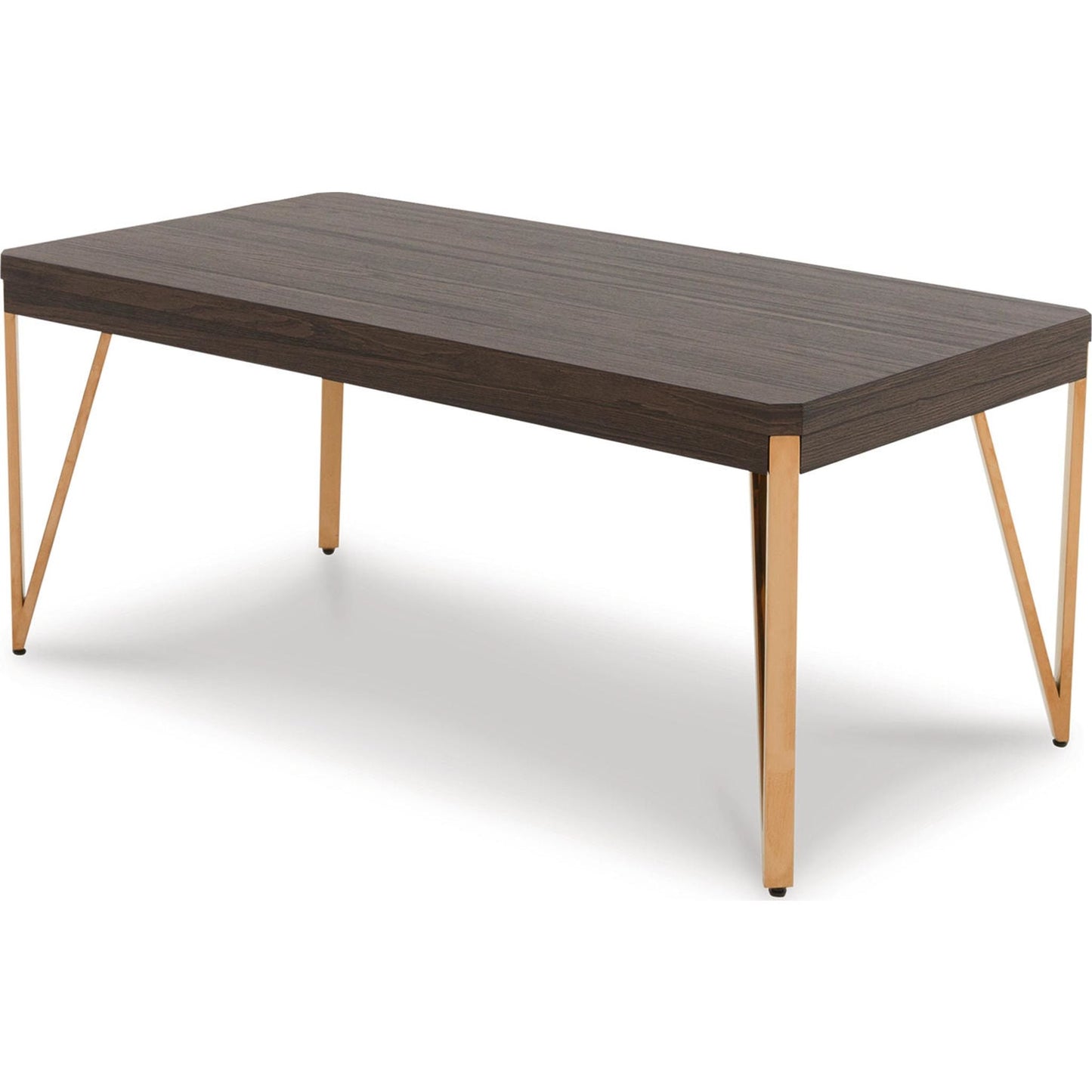 Lot de 3 tables Bandyn - Marron/Champagne