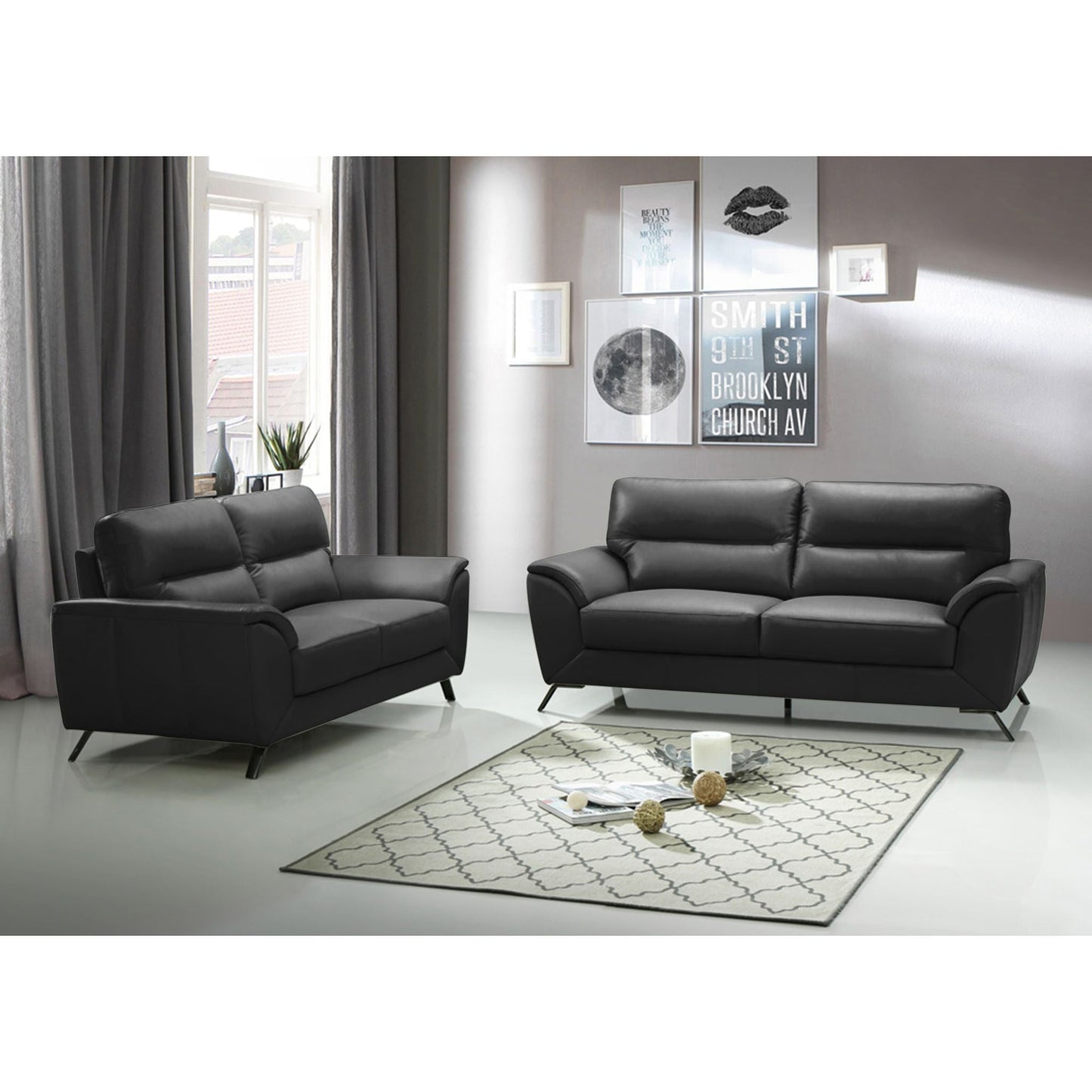 Causeuse Clara - Gris foncé