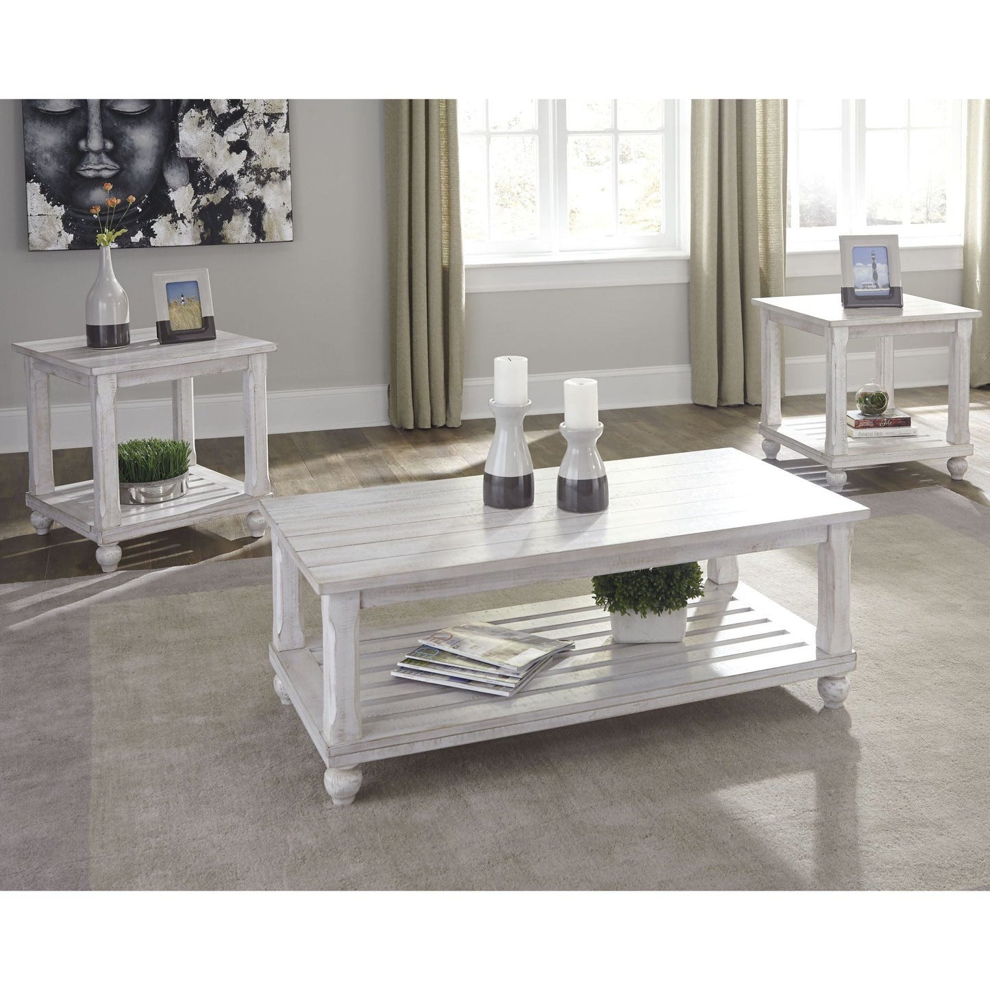 Tables Cloudhurst (lot de 3) - Blanc