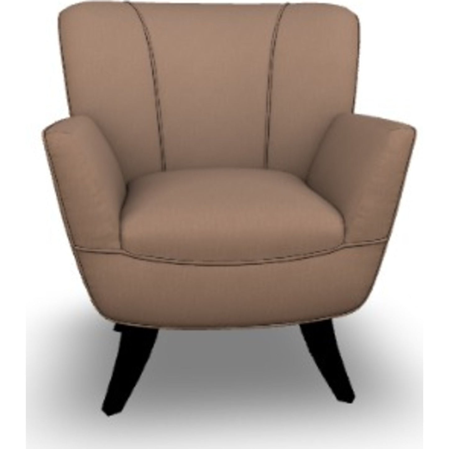 Fauteuil d'appoint Bethany - Cacahuète