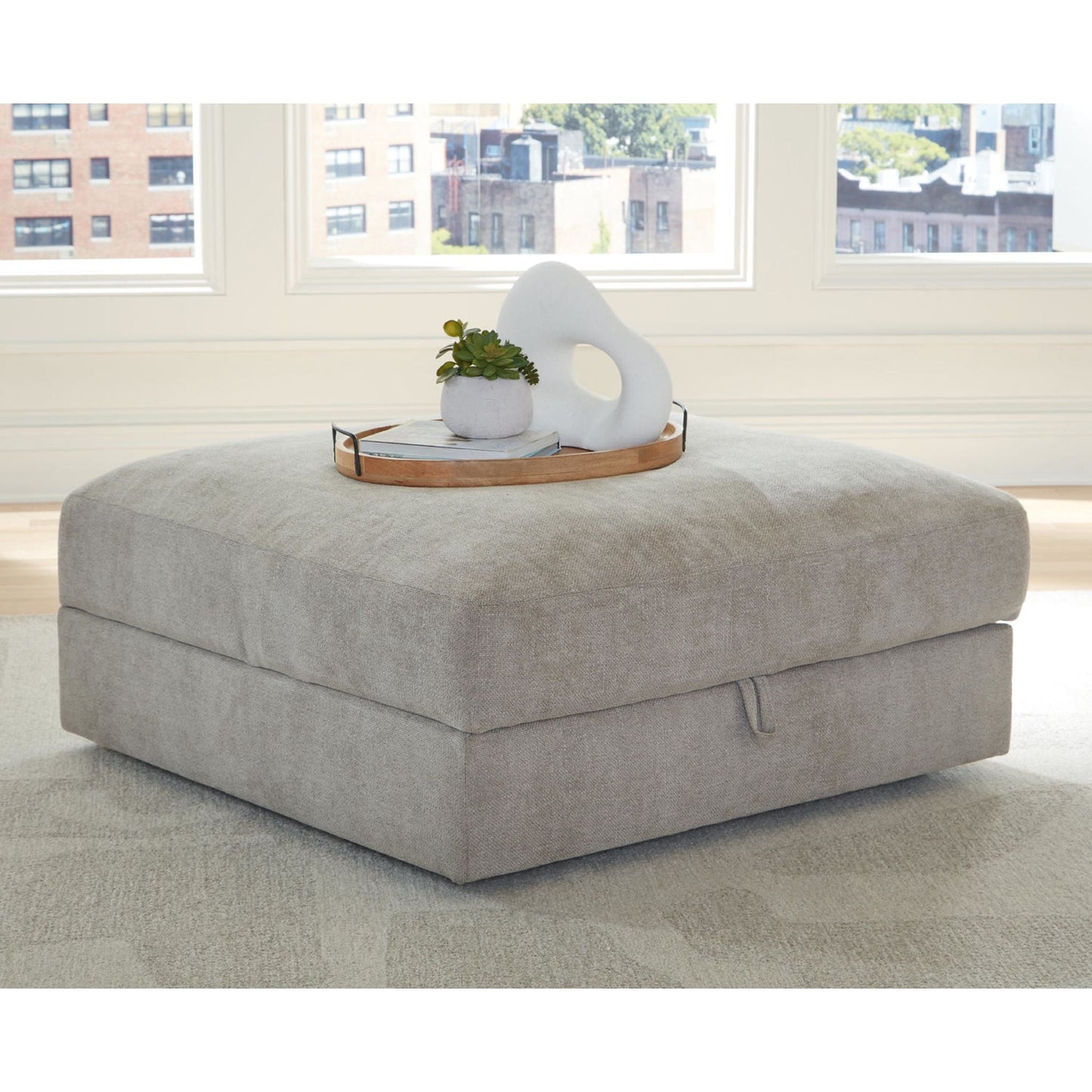 Pouf de rangement Aslan Court - Lin