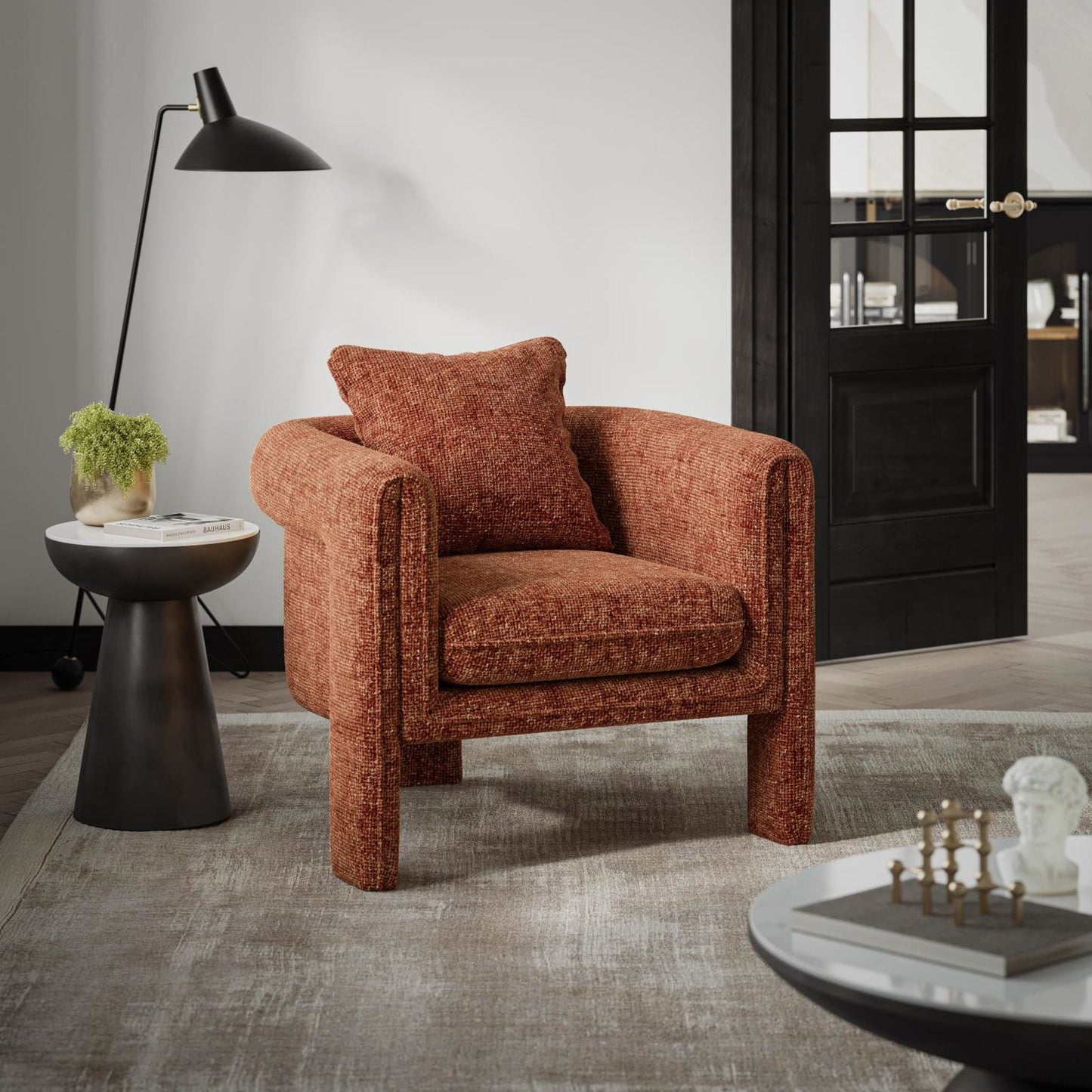 Fauteuil d'appoint Adley - Grenat
