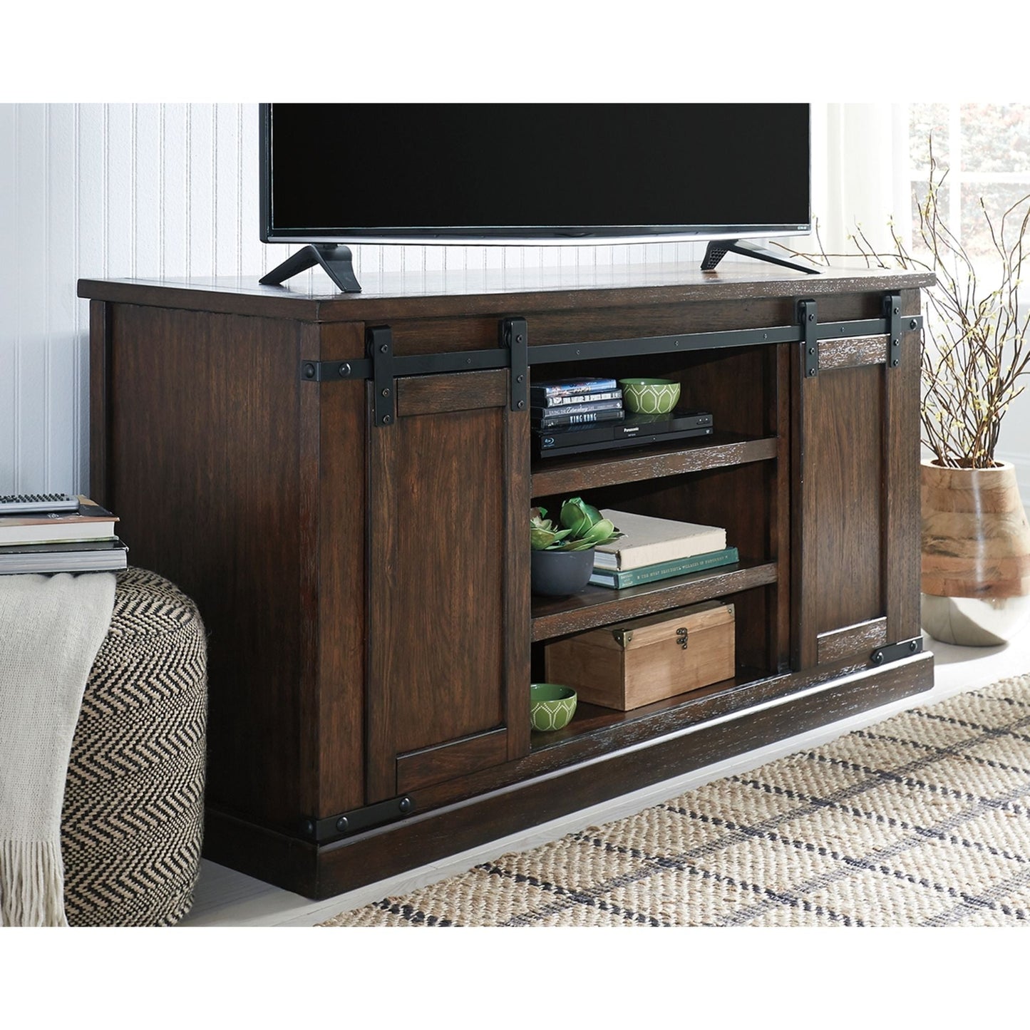 Meuble TV Budmore - Brun rustique