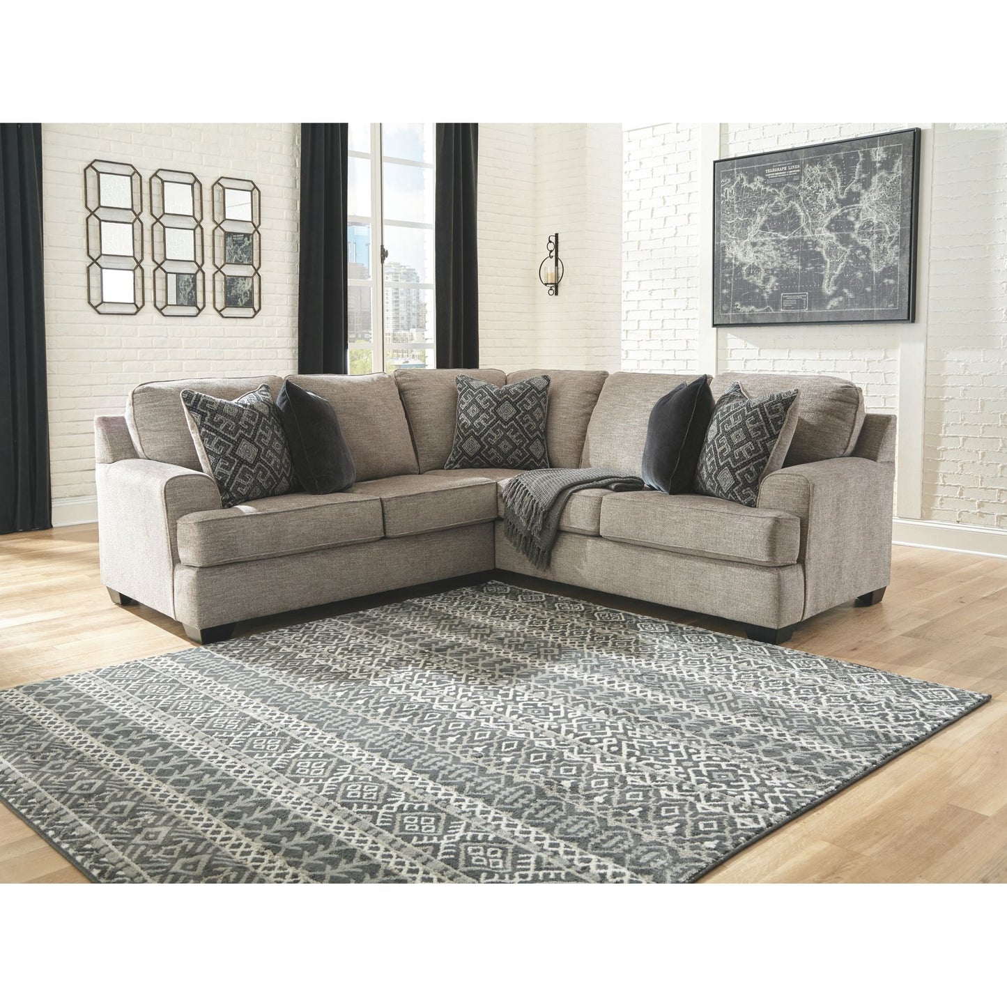 Canapé modulable 2 pièces Bovarian