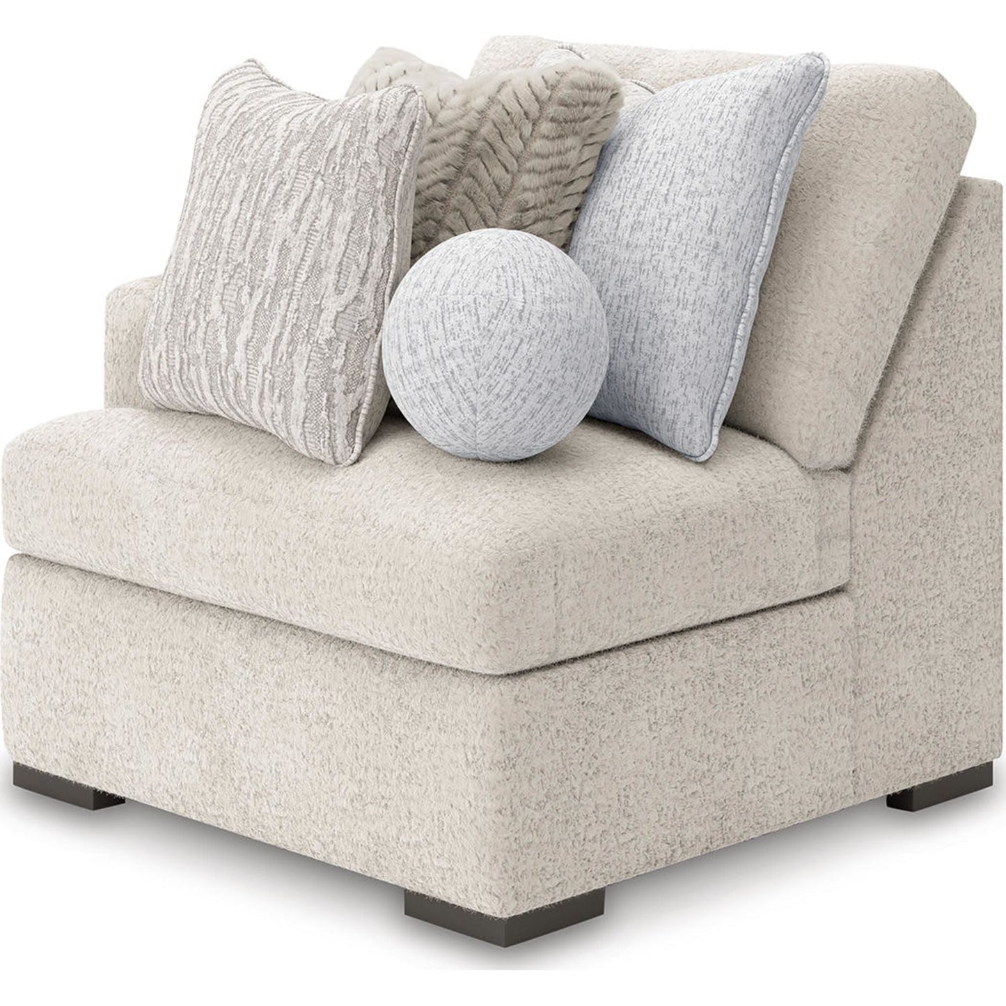 Canapé modulable Cuddle Plush 8 pièces avec poufs - Arctic