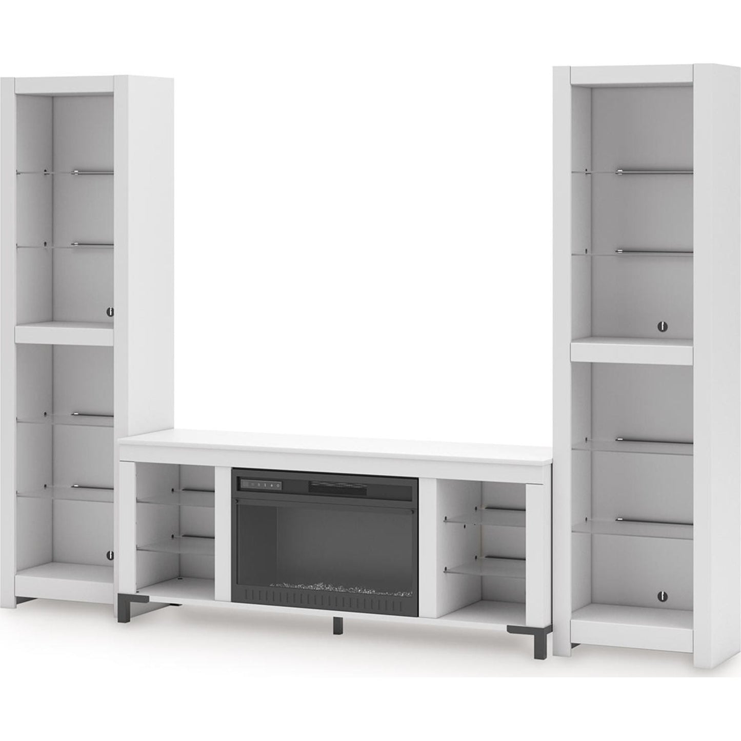 Meuble de divertissement 3 pièces Brollevi - Blanc