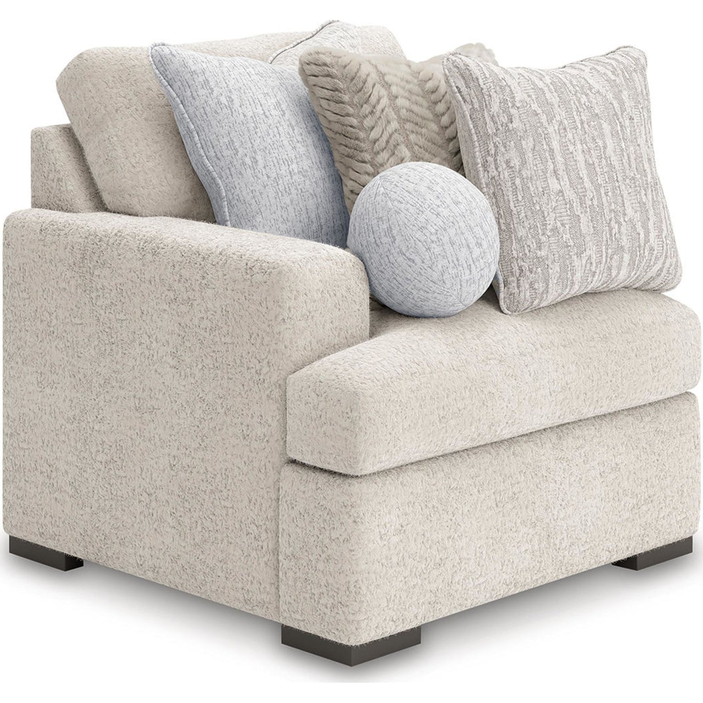 Canapé modulable Cuddle Plush 8 pièces avec poufs - Arctic