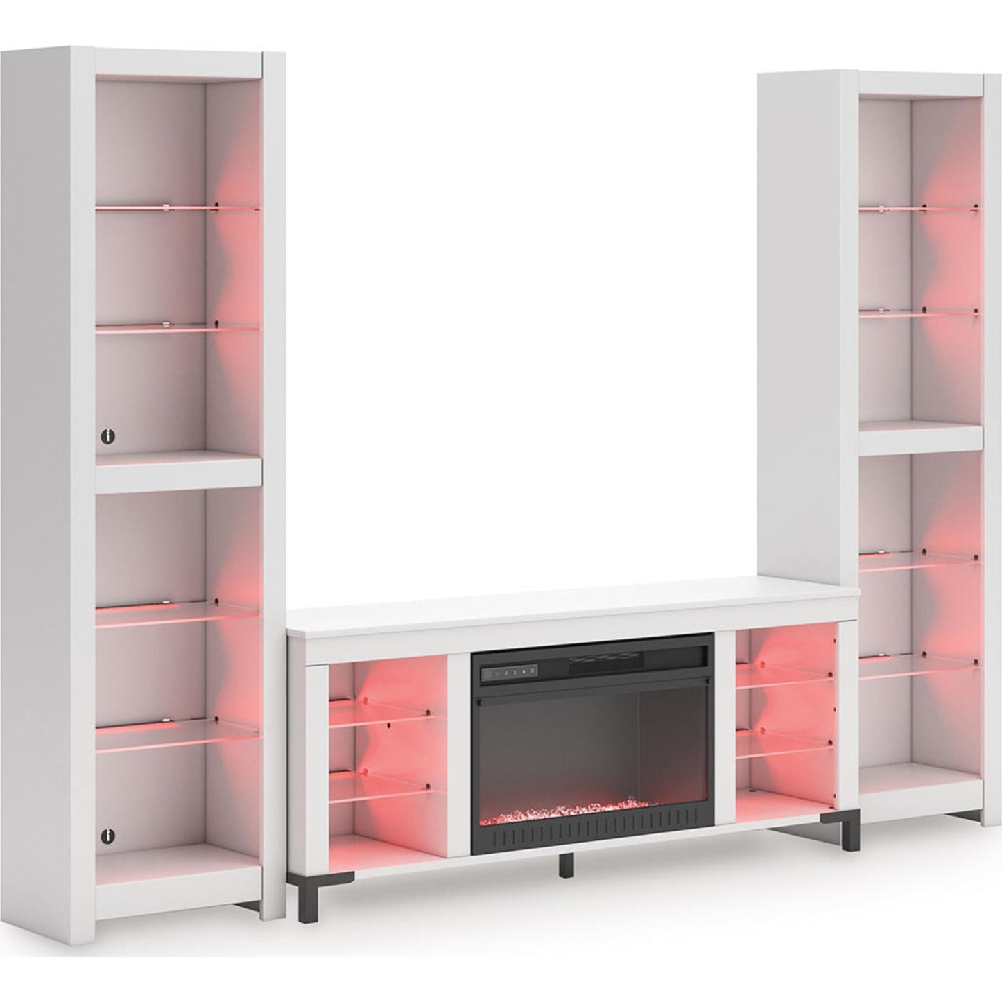 Meuble de divertissement 3 pièces Brollevi - Blanc