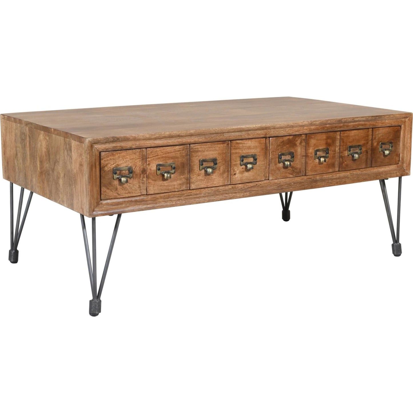 Table basse américaine vintage - Marron moyen