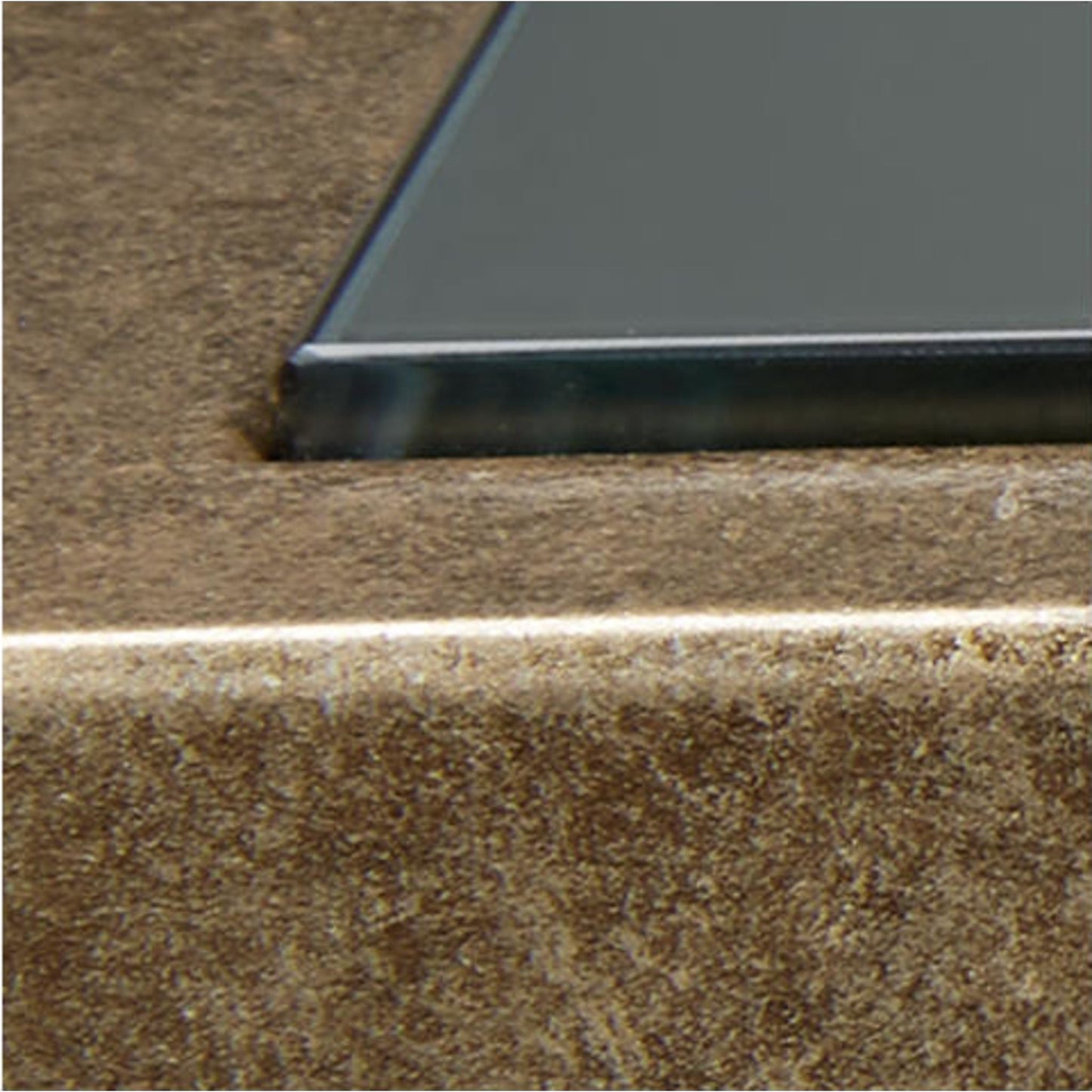 Table basse Cloverty - Finition or vieilli