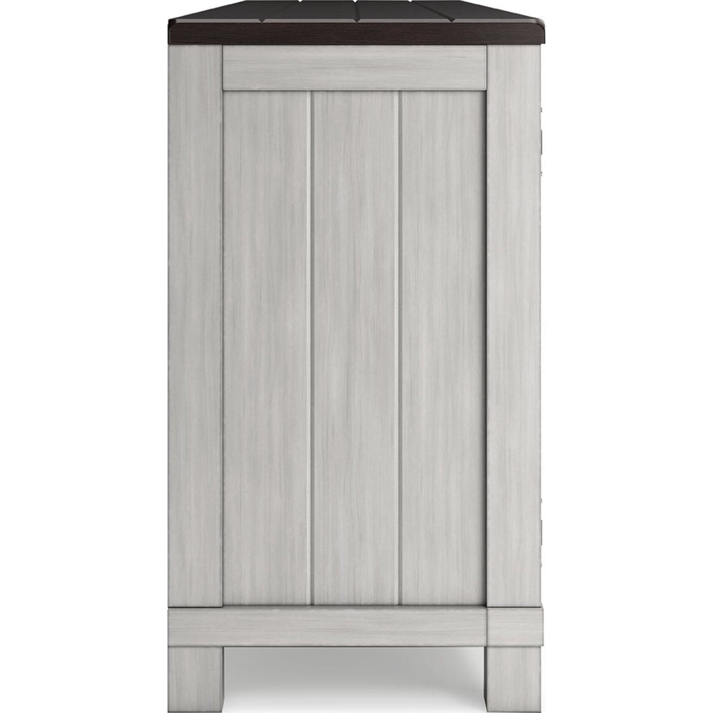 Meuble TV Darborn avec cheminée - Gris/Marron