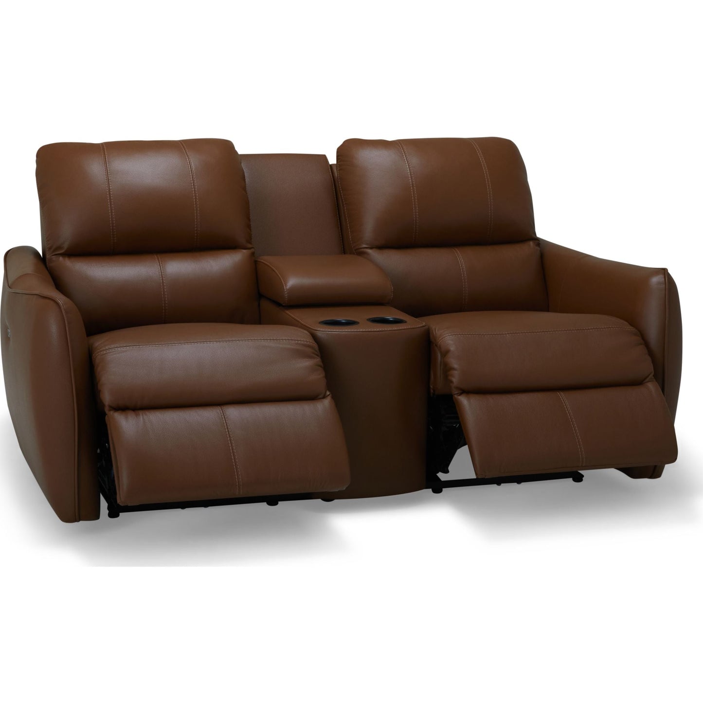 Causeuse inclinable électrique Arlo avec console - Valencia Biscotti