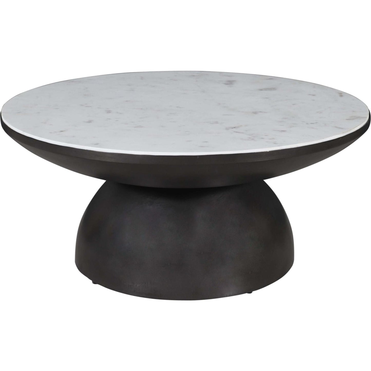Table basse Circularity - Blanc et bronze