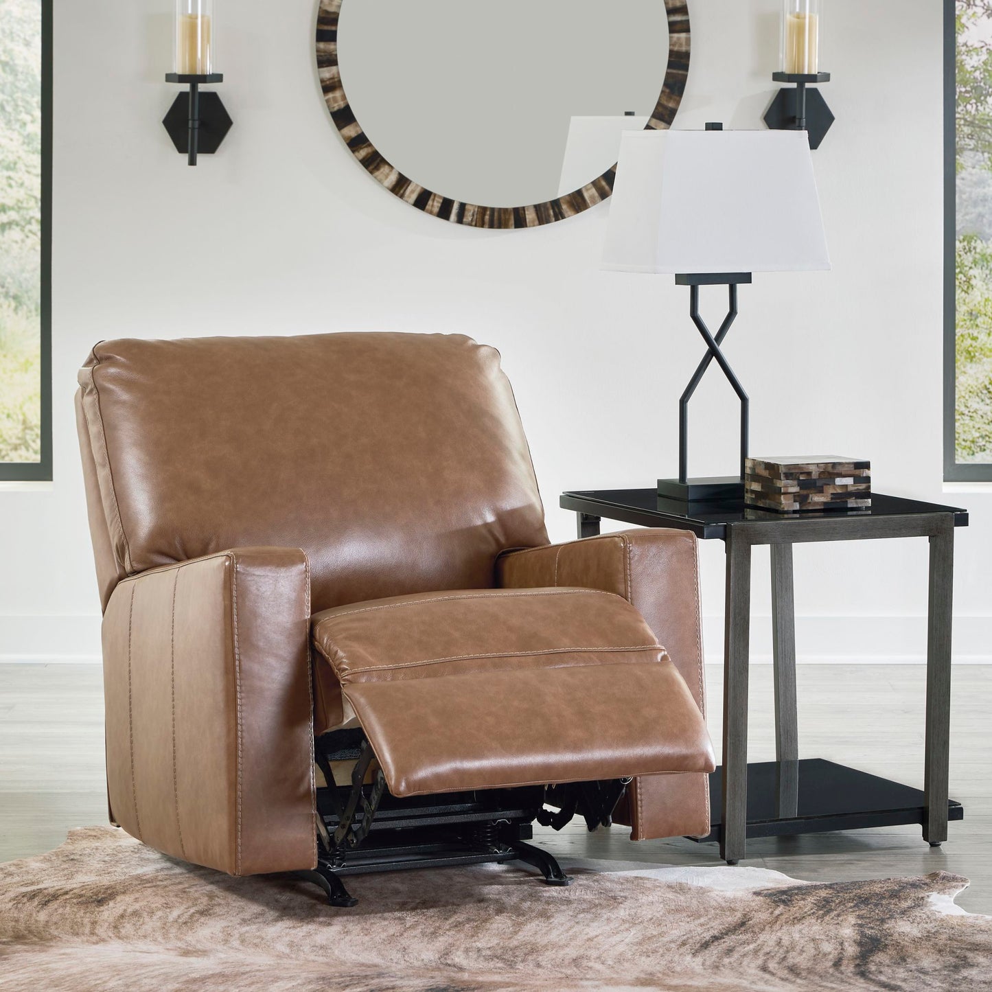 Fauteuil inclinable et berçant Bolsena - Caramel