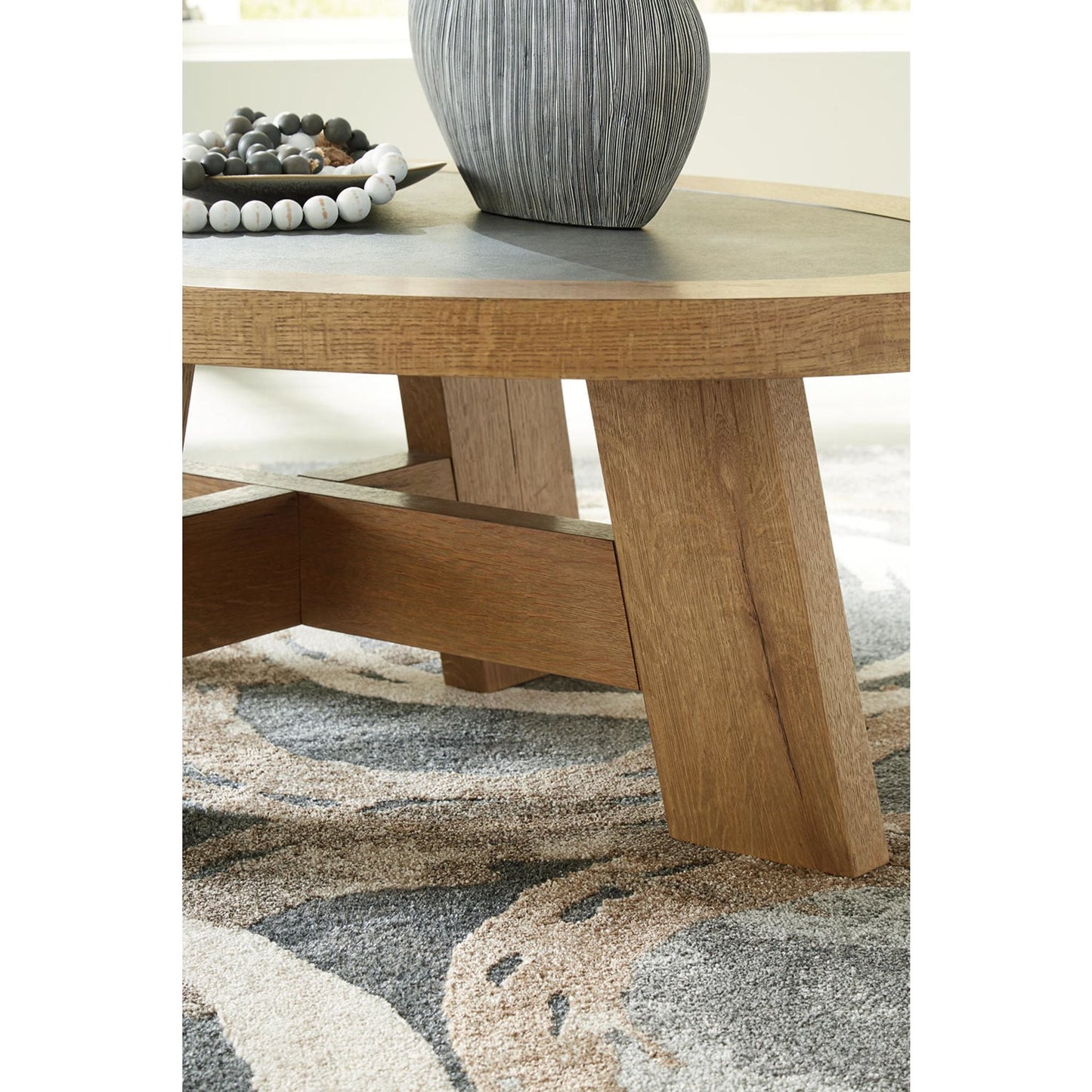 Table basse Brinstead - Marron clair