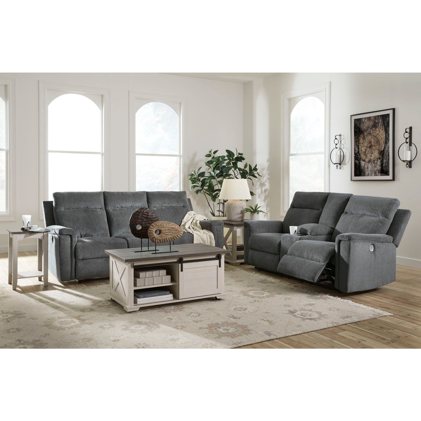 Causeuse inclinable électrique Barnsana avec console