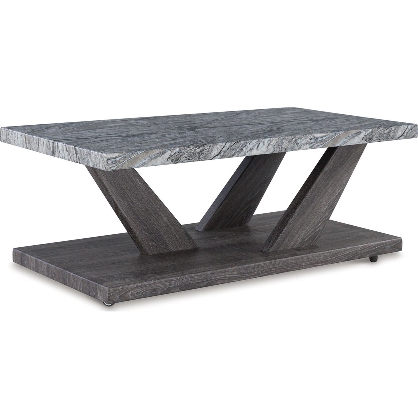 Lot de 3 tables Bensonale - Marron/Gris
