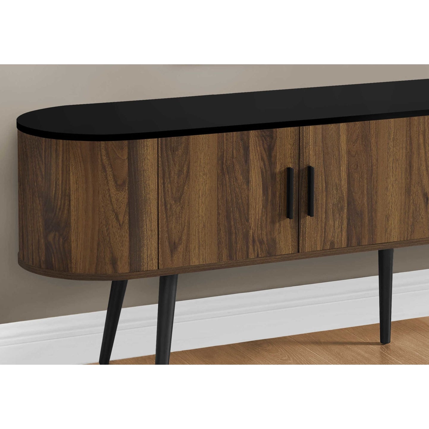 Meuble TV 72 - Noir/Marron