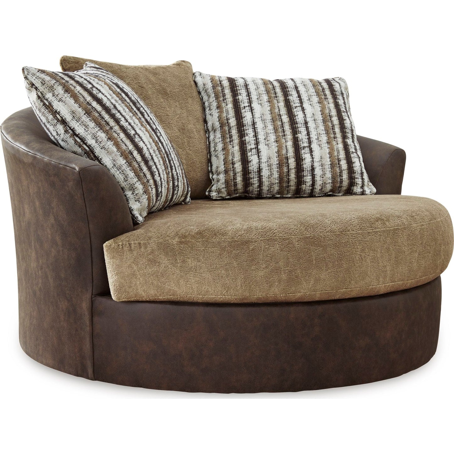 Chaise pivotante Alesbury - Chocolat