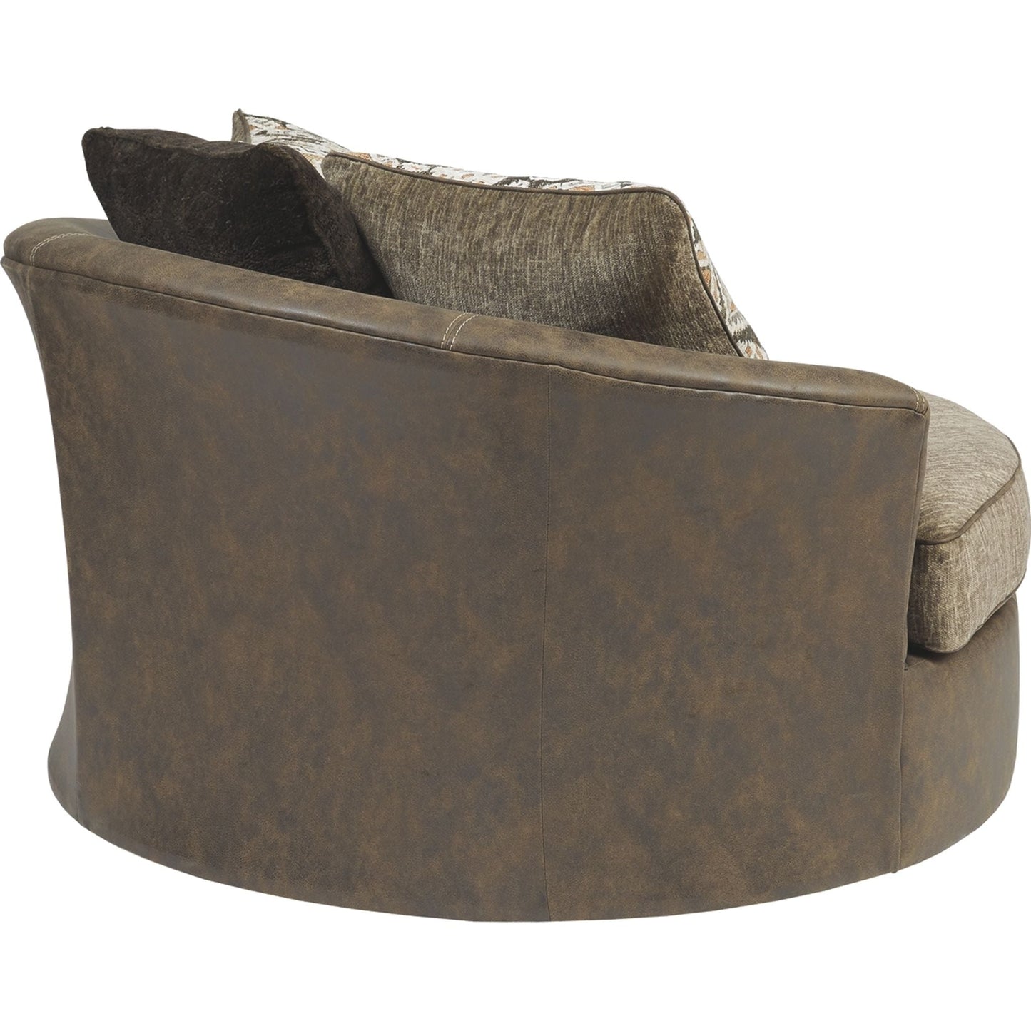 Chaise pivotante Abalone - Chocolat