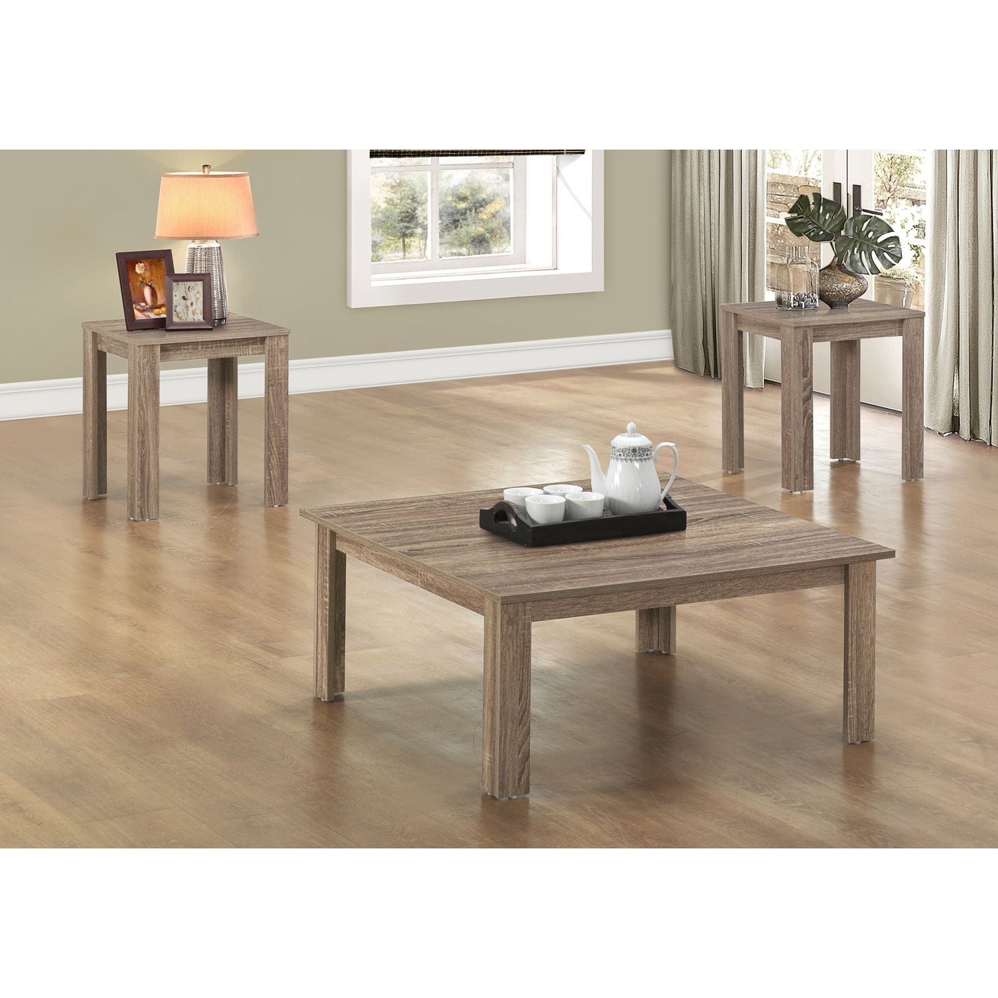 Lot de 3 tables Danna - Taupe foncé