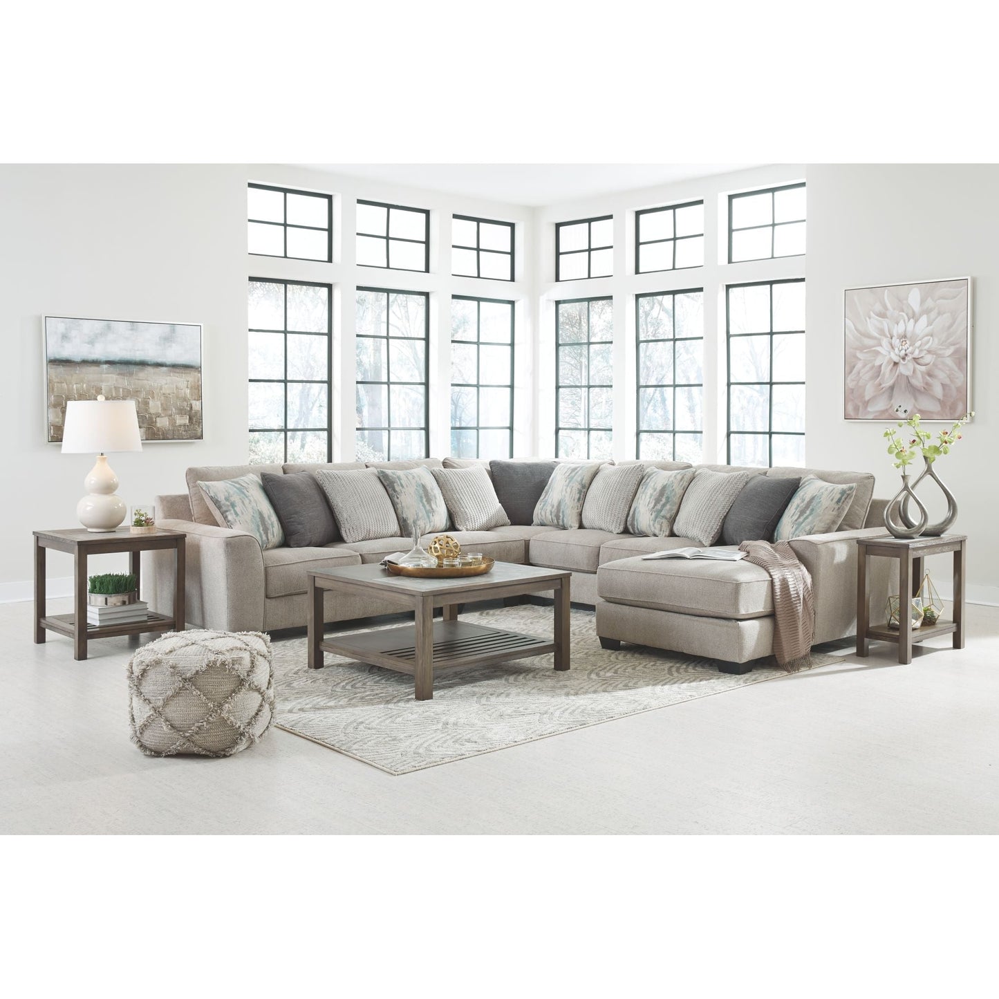 Canapé modulable Ardsley 5 pièces avec méridienne