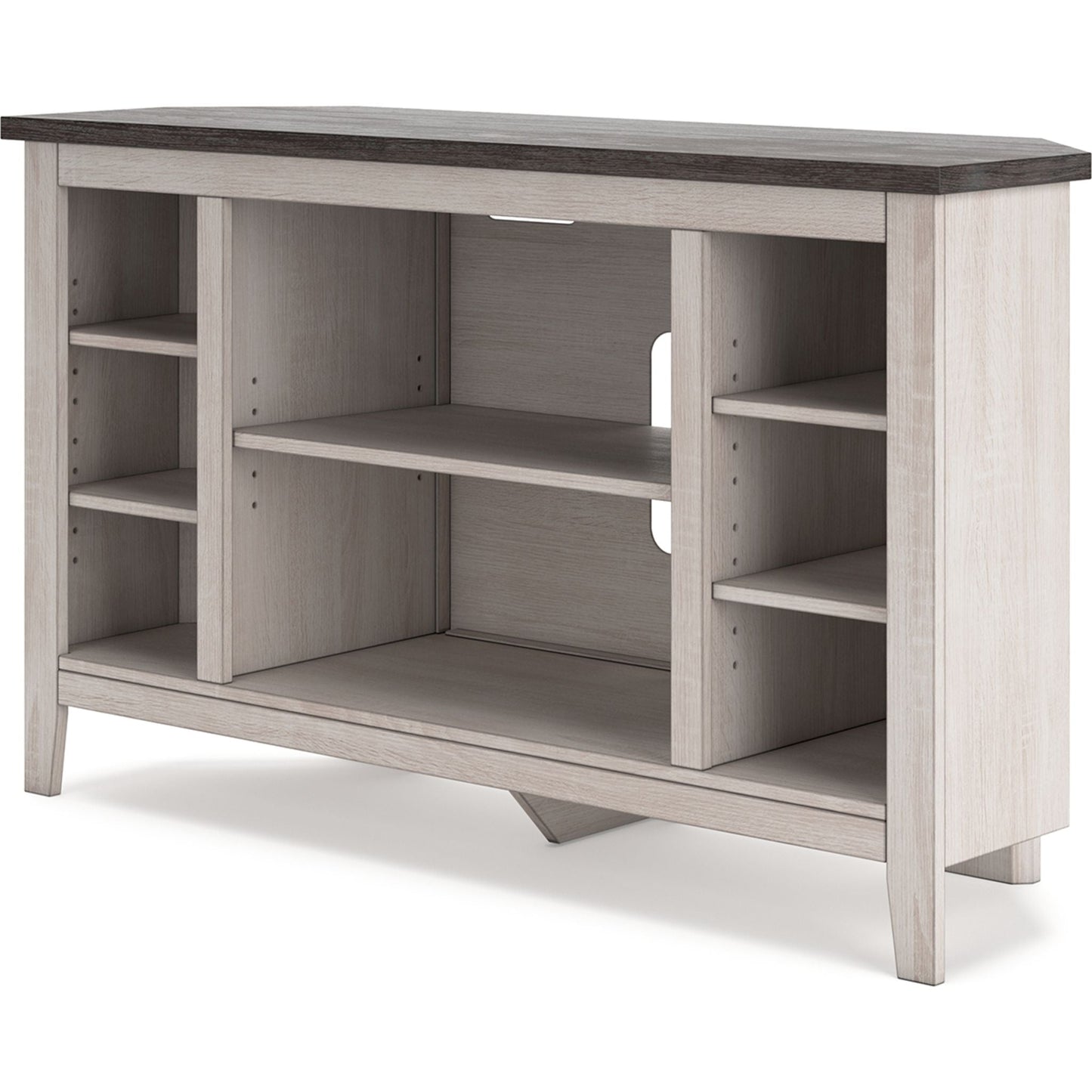 Meuble TV d'angle Dorrinson - Bicolore