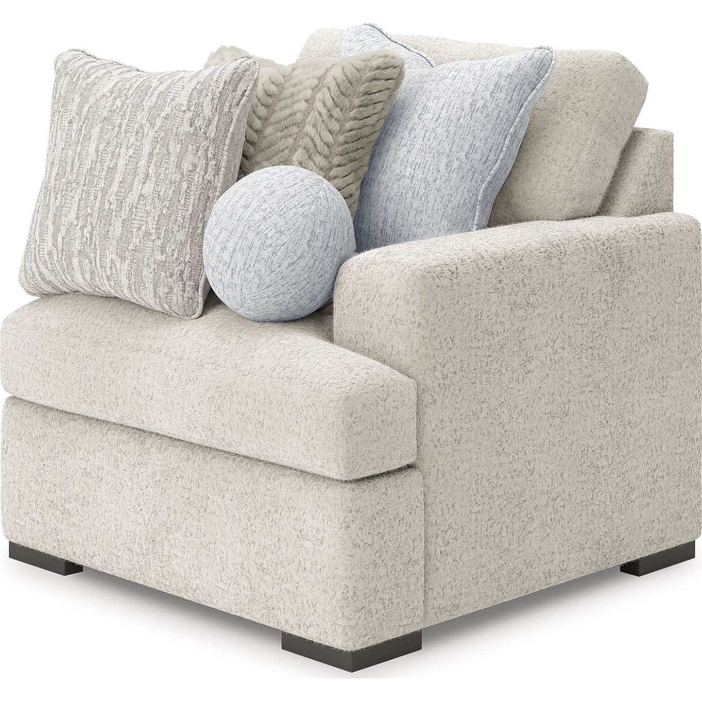 Canapé modulable Cuddle Plush 8 pièces avec poufs - Arctic