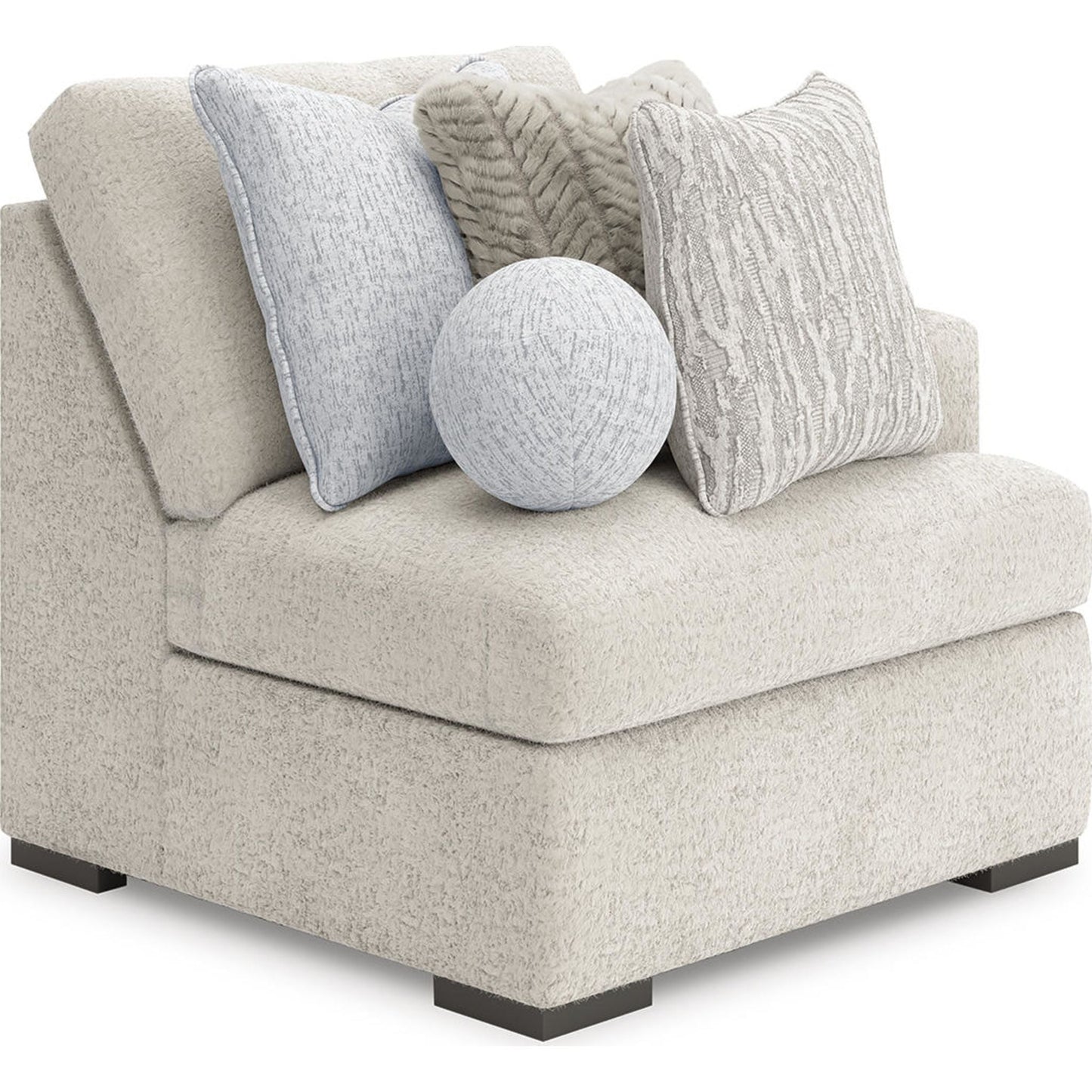 Canapé modulable Cuddle Plush 8 pièces avec poufs - Arctic