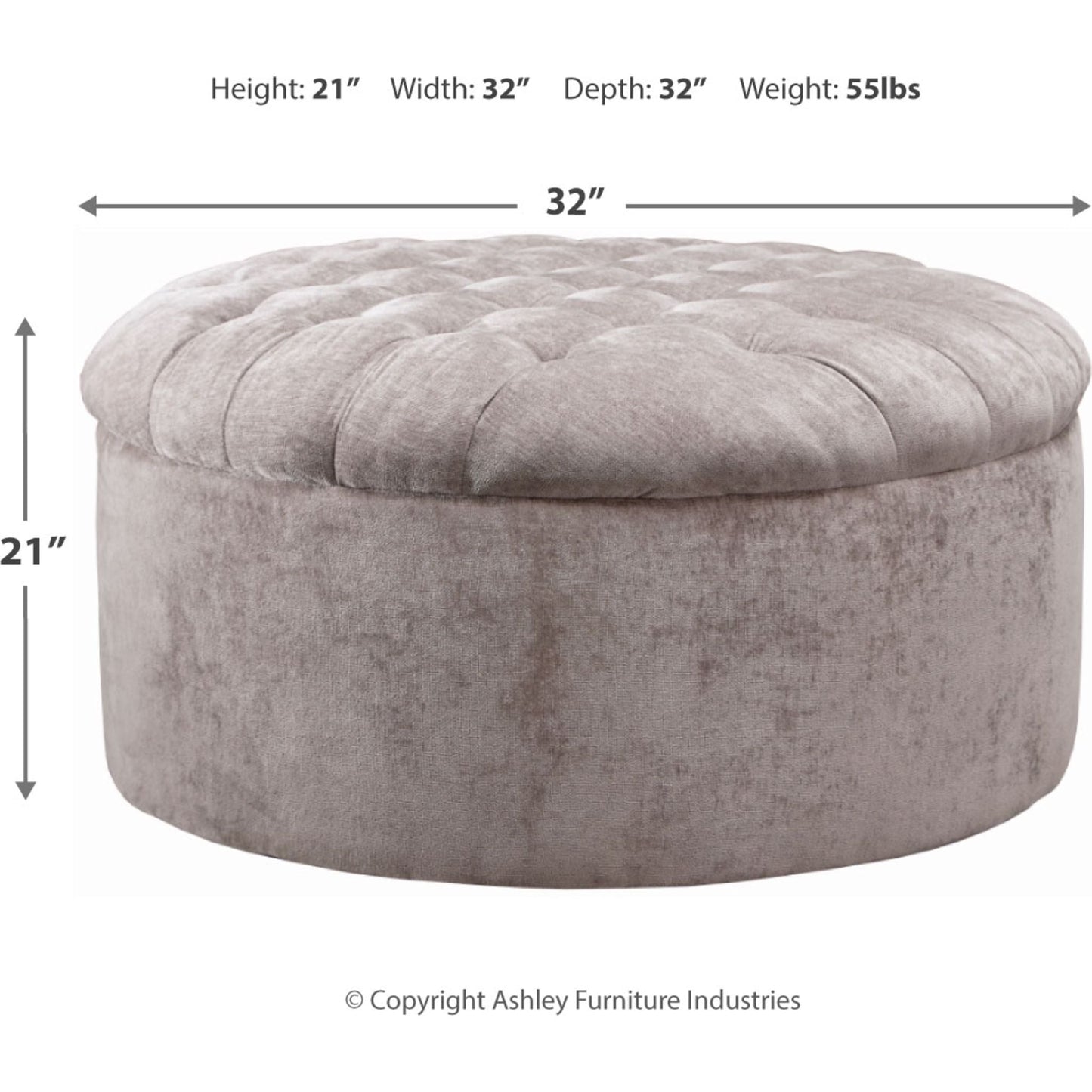 Pouf d'appoint surdimensionné Carnaby - Lin