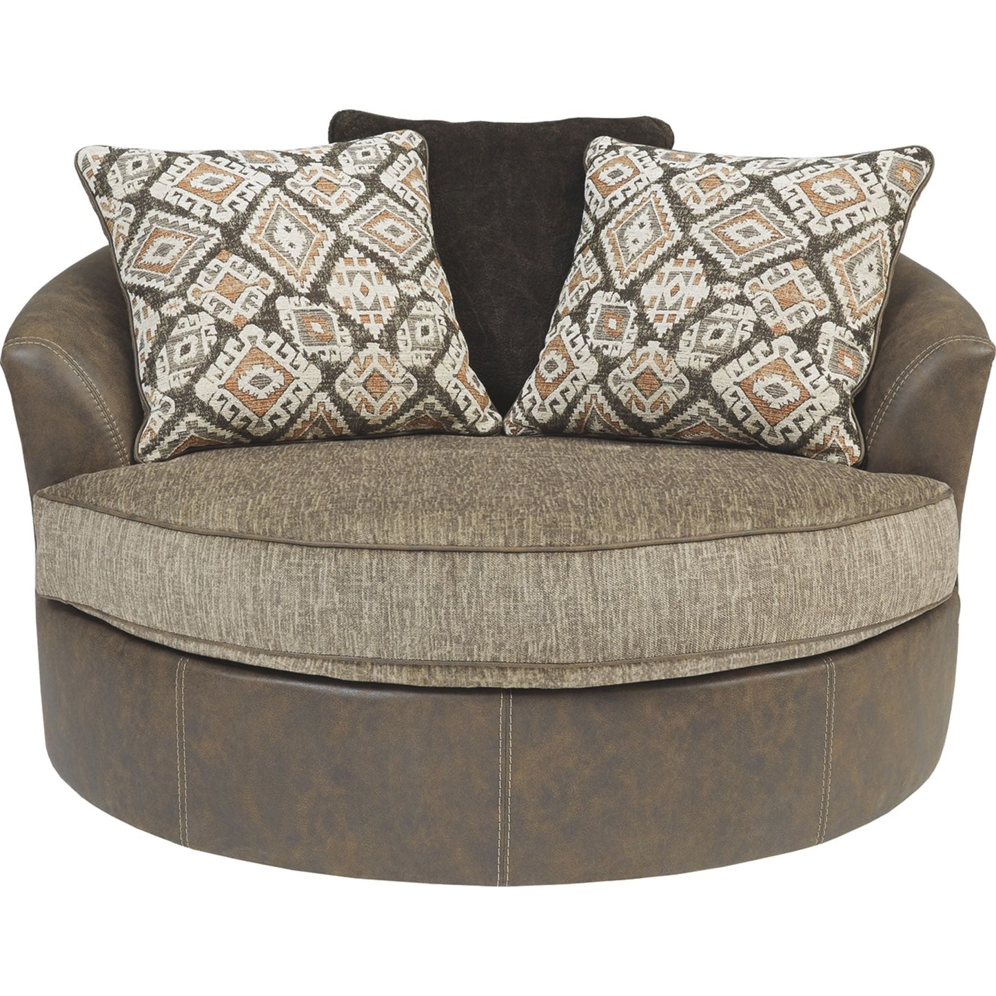 Chaise pivotante Abalone - Chocolat