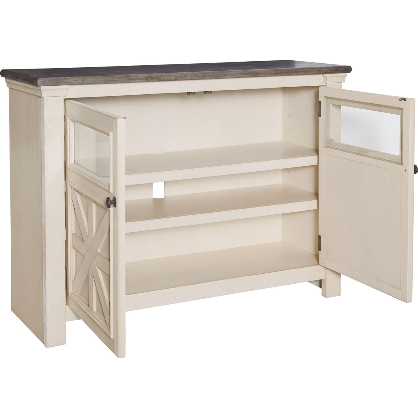 Meuble TV Bolanburg - Blanc/Gris patiné