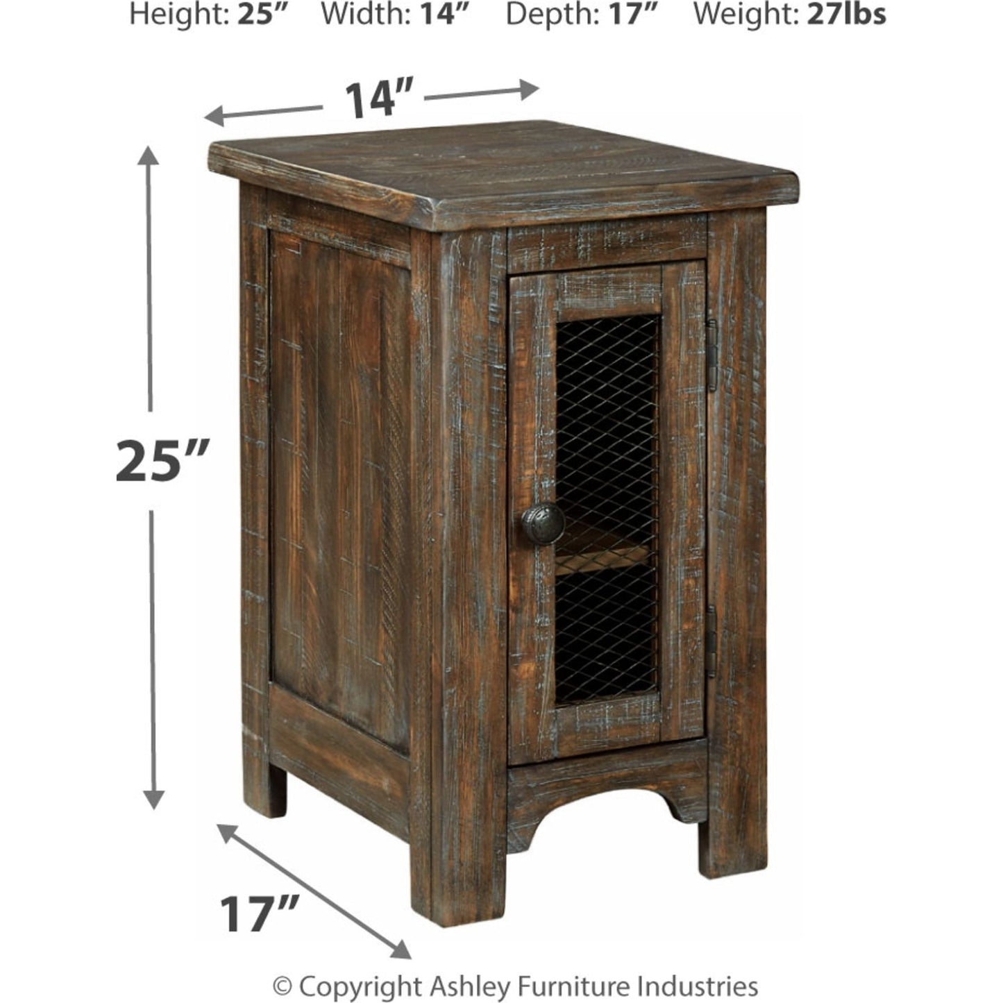 Table d'appoint Bleeker Chair - Marron
